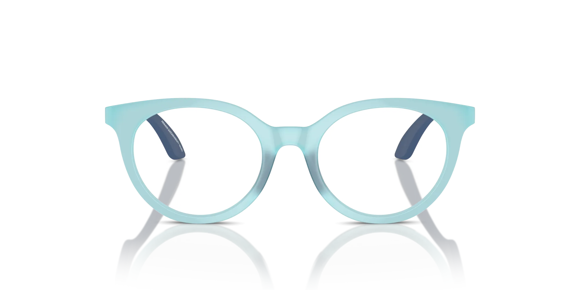 Emporio Armani EK3007 6137 Montature da vista Iniettato Blu Pantos Normale - immagine 3