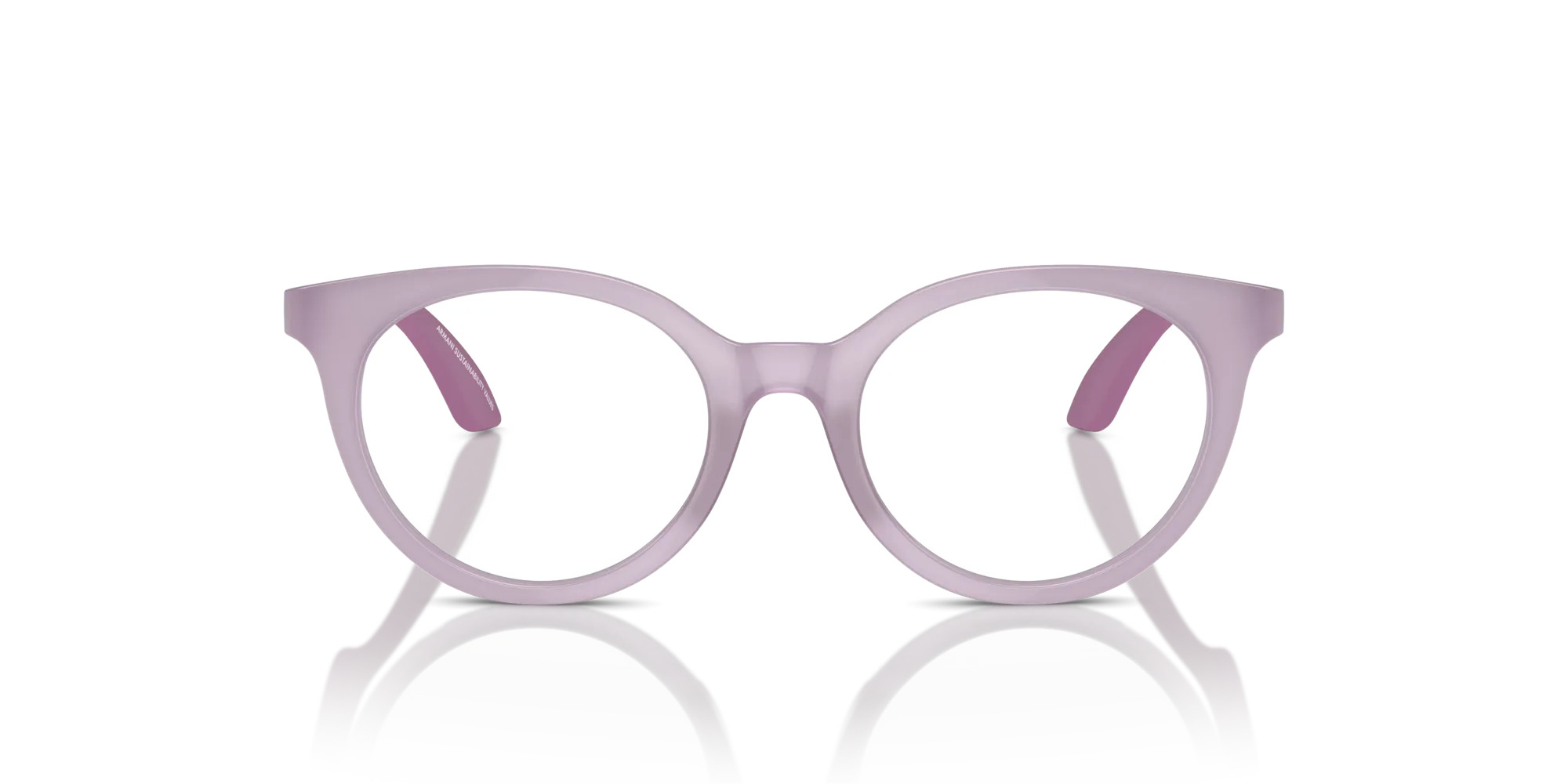 Emporio Armani EK3007 6136 Montature da vista Iniettato Viola Trasparente Pantos Normale - immagine 3