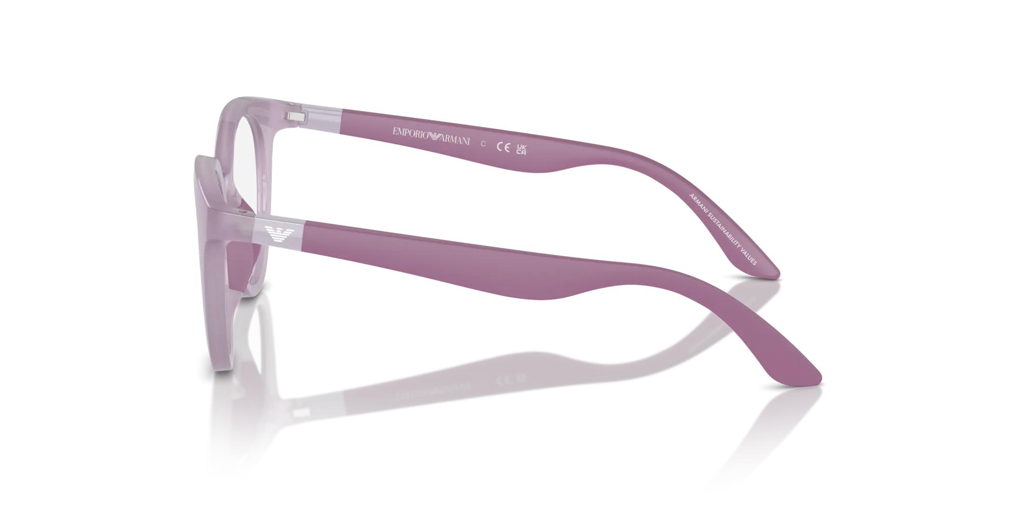 Emporio Armani EK3007 6136 Montature da vista Iniettato Viola Pantos Normale - immagine 4