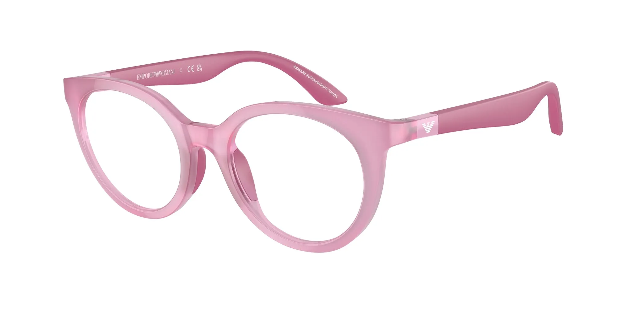 Emporio Armani EK3007 6133 Montature da vista Iniettato Rosa Pantos Normale - immagine 1