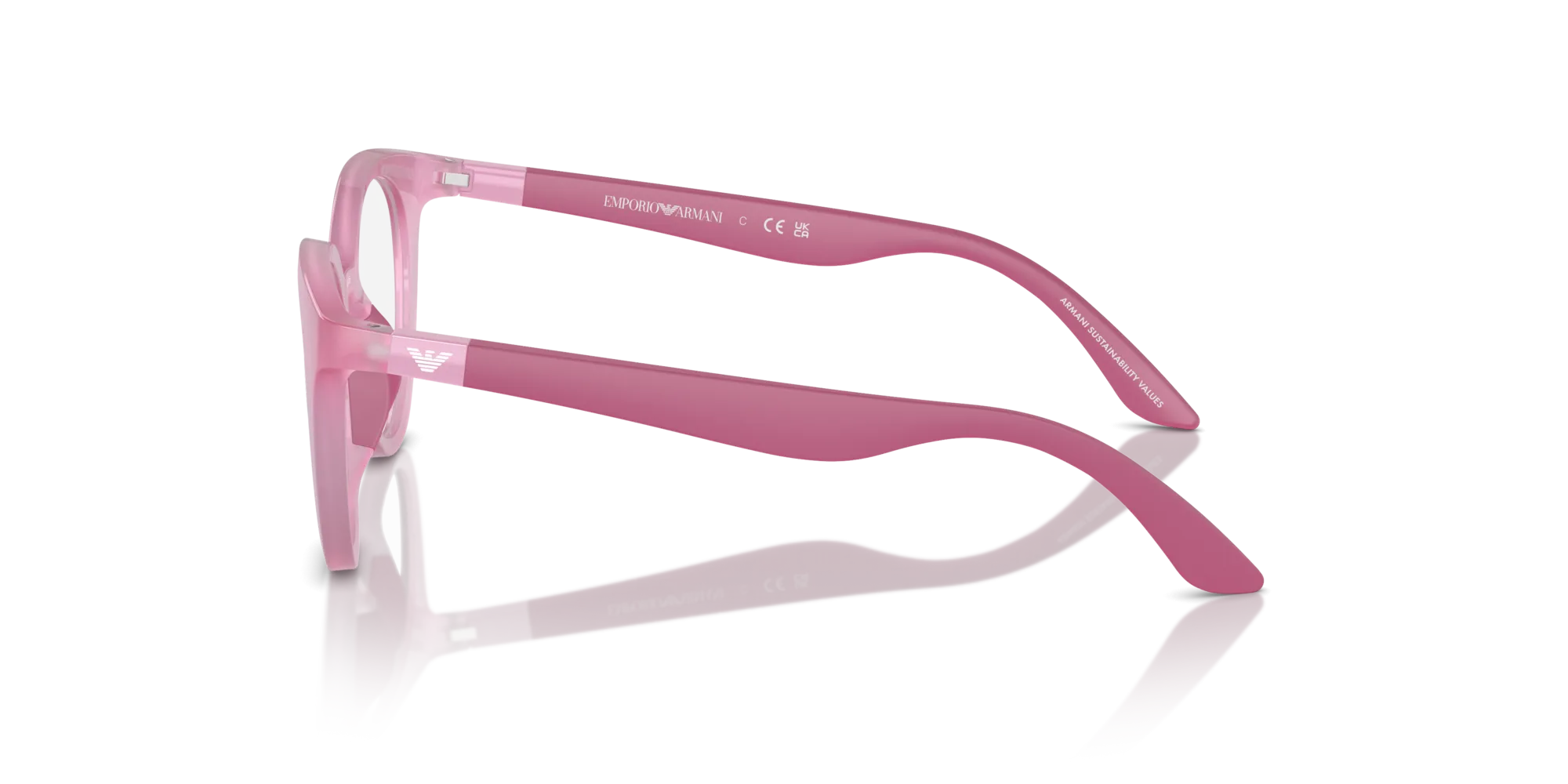 Emporio Armani EK3007 6133 Montature da vista Iniettato Rosa Pantos Normale - immagine 4