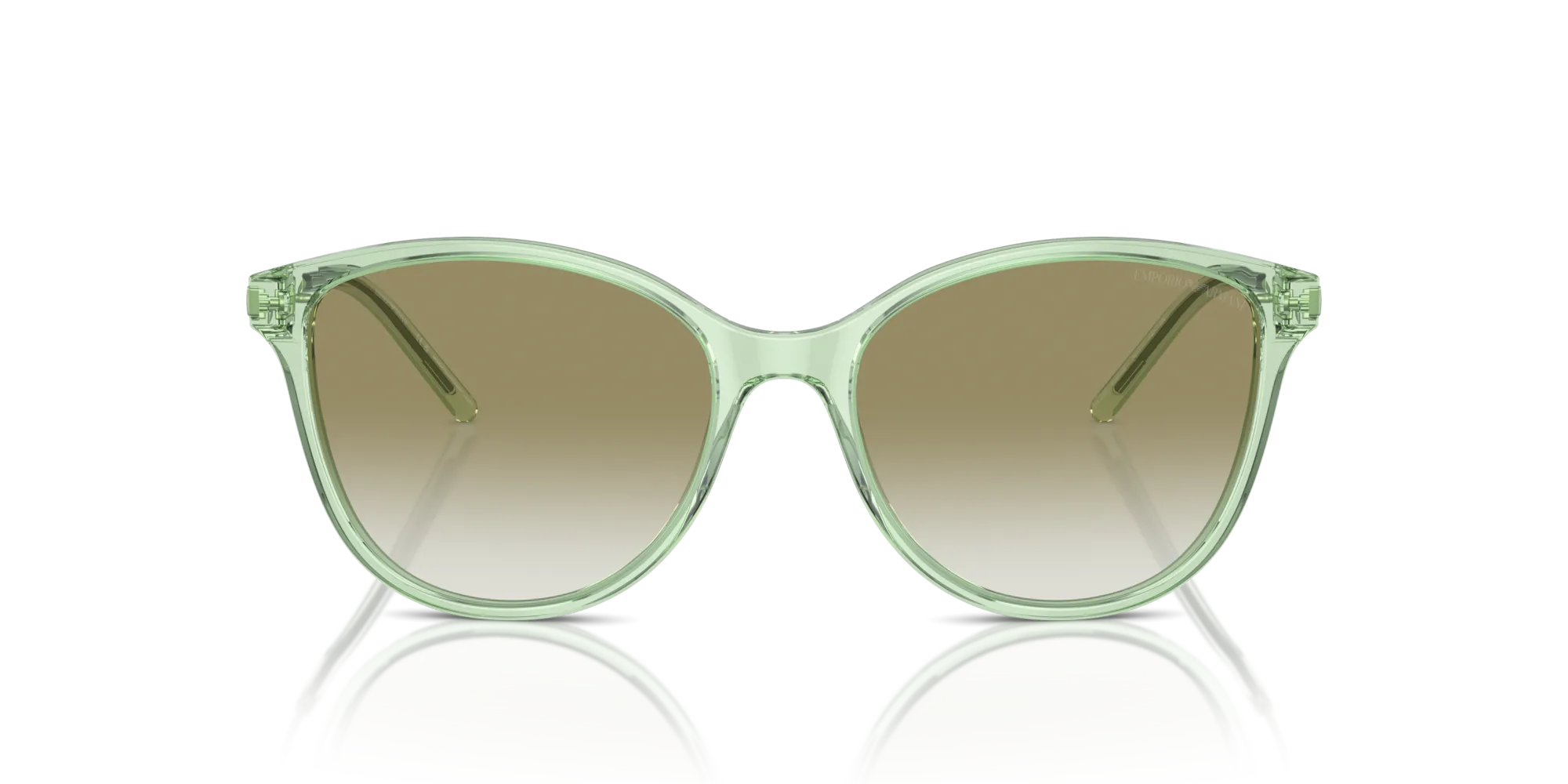 Emporio Armani EA4220 61078E Occhiali da sole Acetato Verde Verde Cat Eye Normale Sfumato - immagine 3