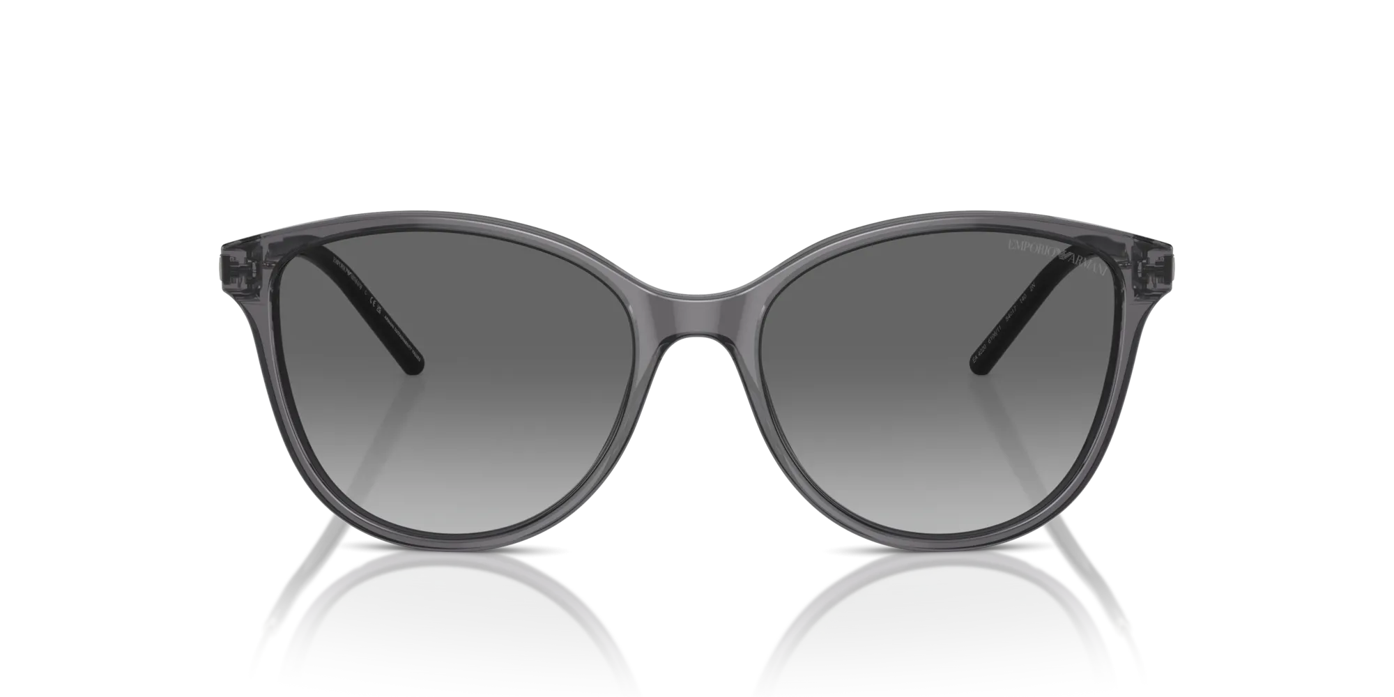 Emporio Armani EA4220 610611 Occhiali da sole Acetato Grigio Grigio Cat Eye Normale Sfumato - immagine 3