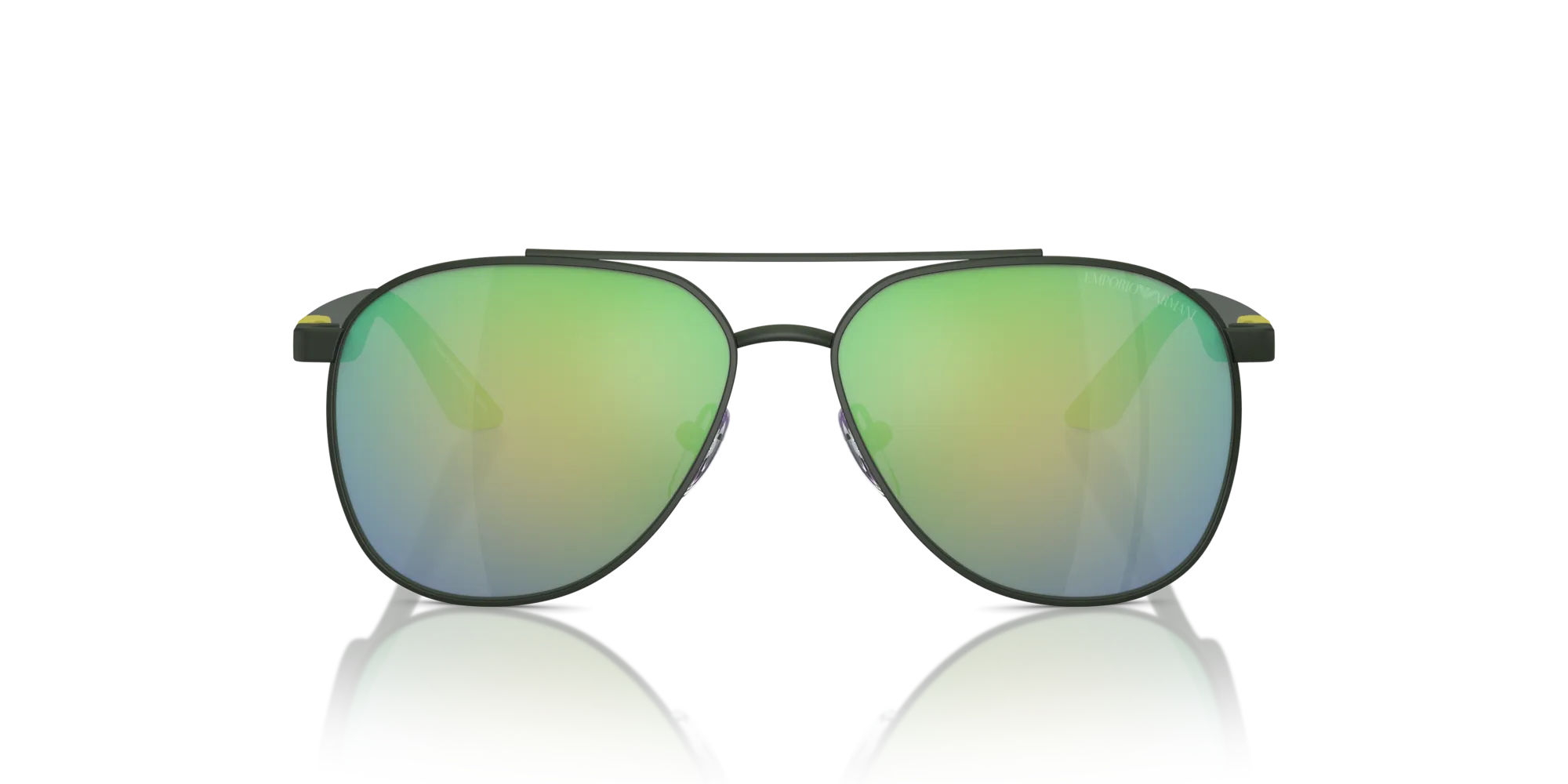 Emporio Armani EK2001 30173R Occhiali da sole bambino Metallo Verde Grigio Pilot Specchiate Specchiato - immagine 3