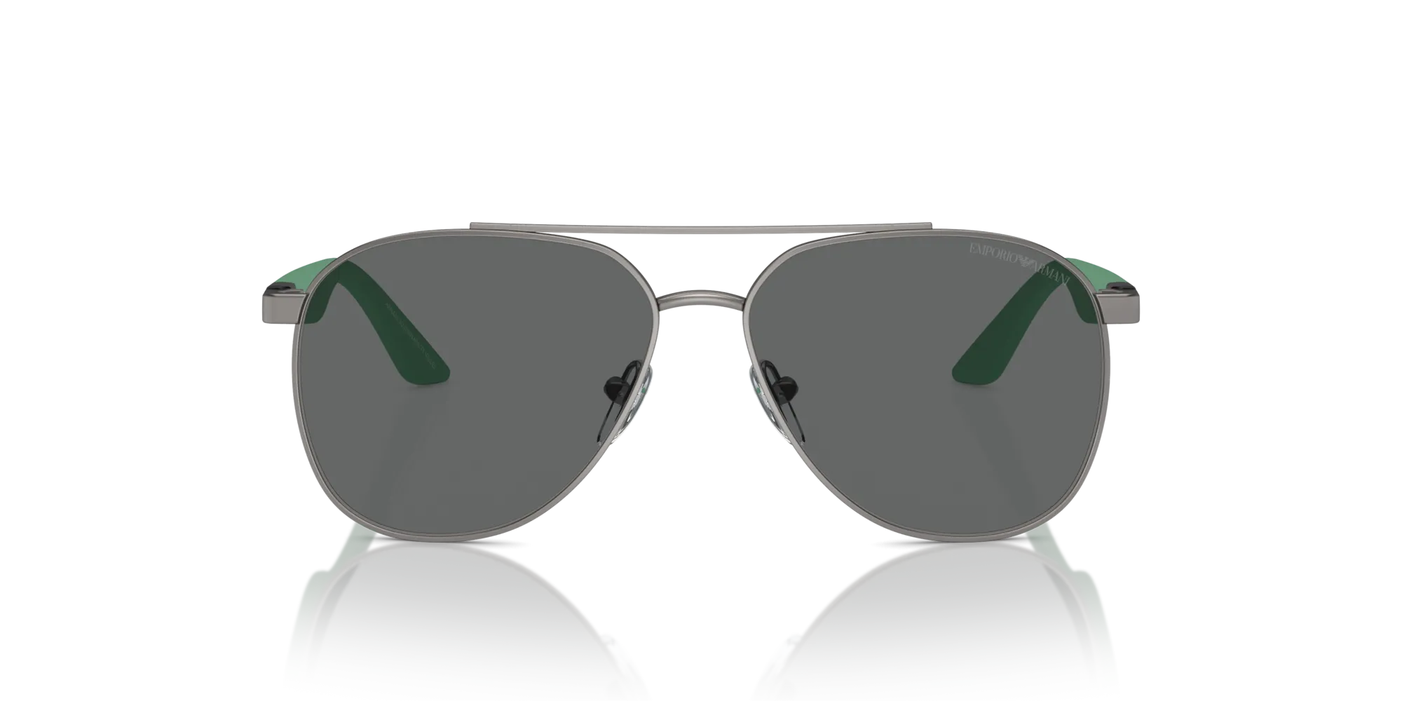 Emporio Armani EK2001 300387 Occhiali da sole Metallo Grigio Grigio Pilot Normale - immagine 3