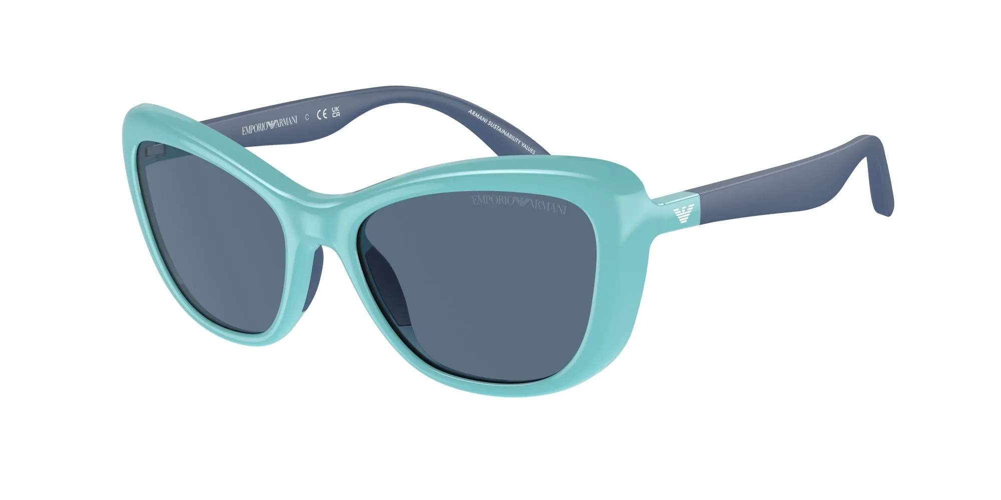 Emporio Armani EK4004 613280 Occhiali da sole Iniettato Blu Blu Farfalla Normale - immagine 1