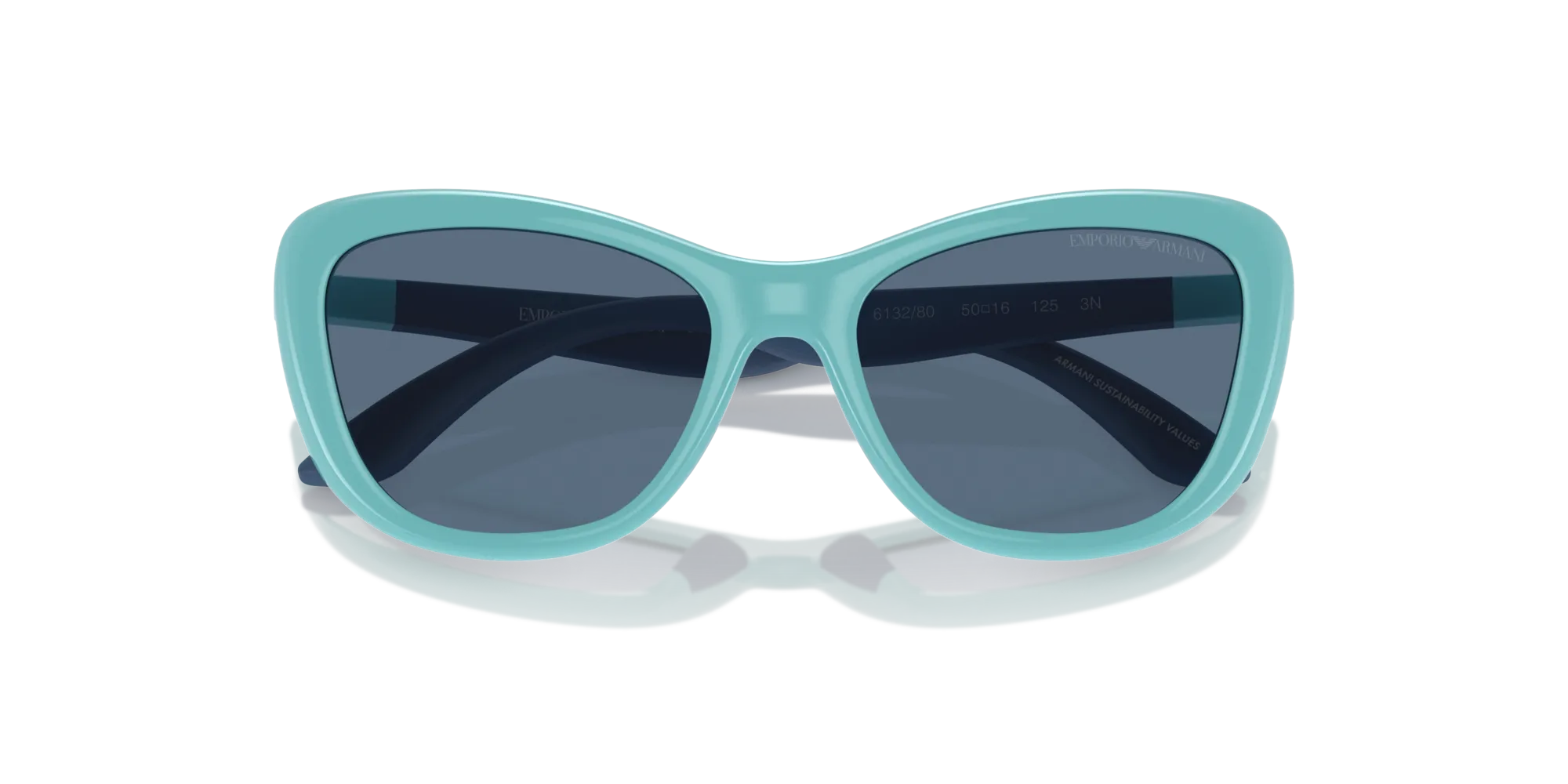 Emporio Armani EK4004 613280 Occhiali da sole Iniettato Blu Blu Farfalla Normale - immagine 2
