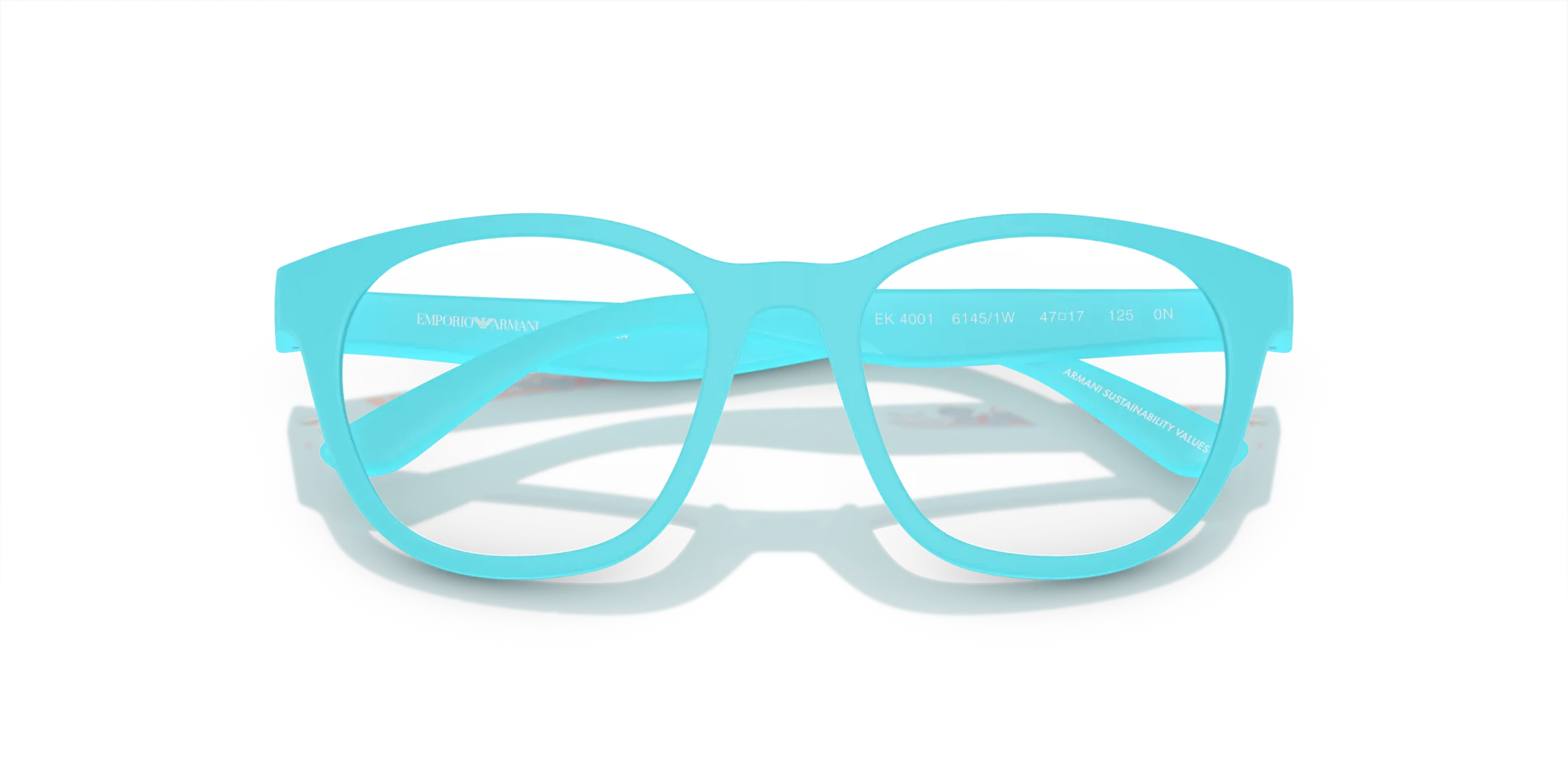 Emporio Armani EK4001 61451W Occhiali da sole bambino Iniettato Blu Trasparente Pantos Normale - immagine 2