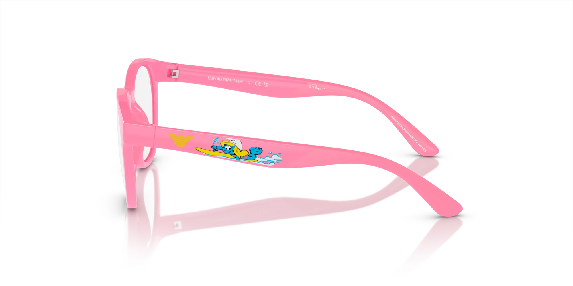 Emporio Armani EK4001 61441W Occhiali da sole bambino Iniettato Rosa Trasparente Pantos Normale - immagine 4