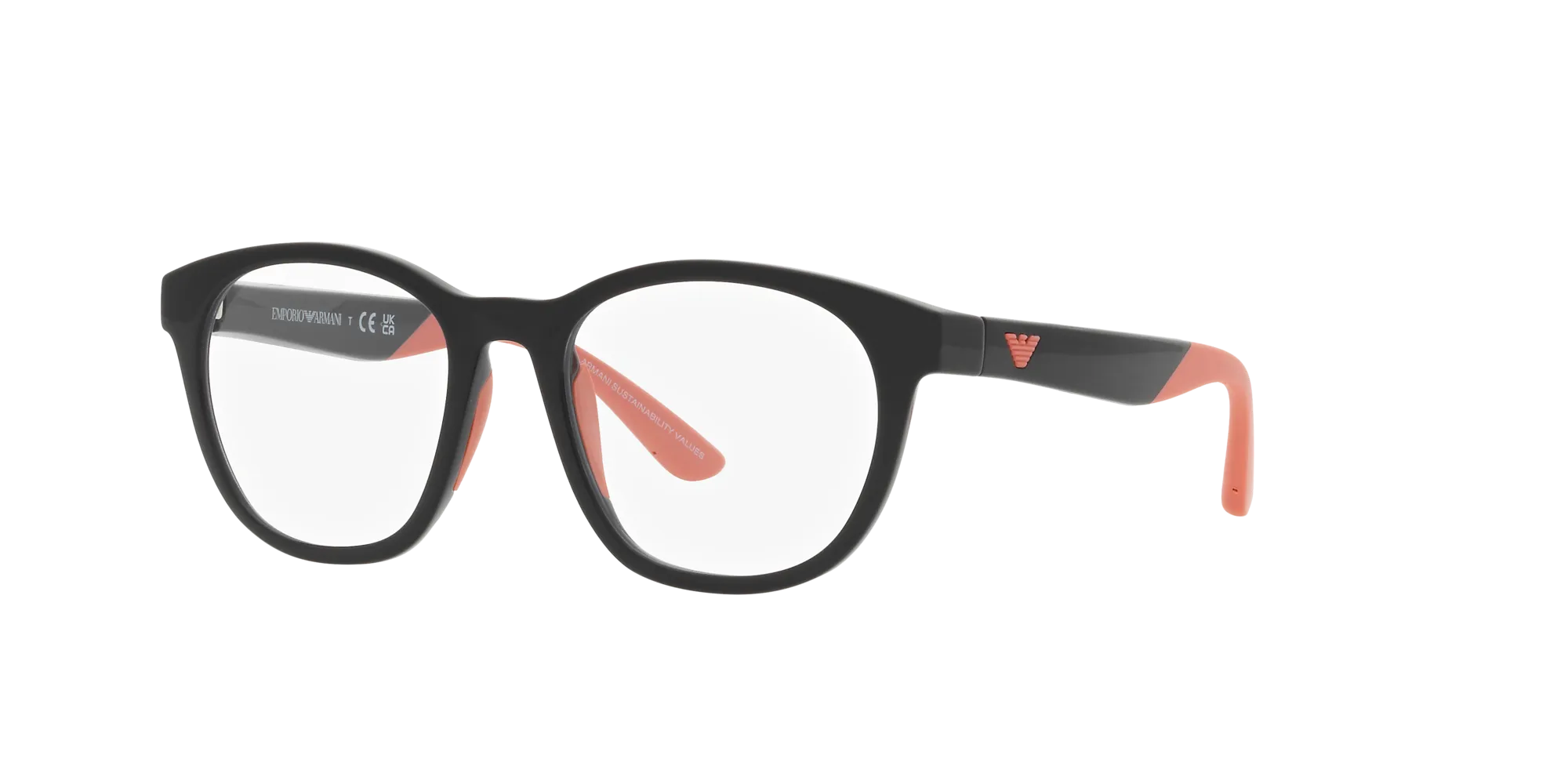 Emporio Armani EK4001 50171W Occhiali da sole bambino Iniettato Nero Trasparente Pantos Normale - immagine 3