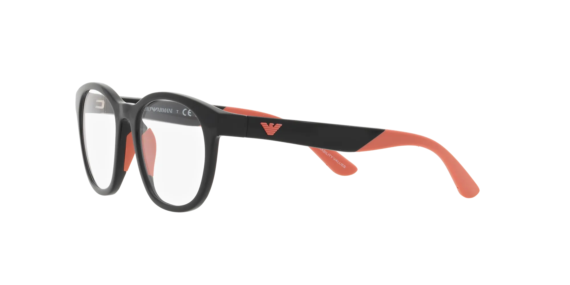 Emporio Armani EK4001 50171W Occhiali da sole bambino Iniettato Nero Trasparente Pantos Normale - immagine 4