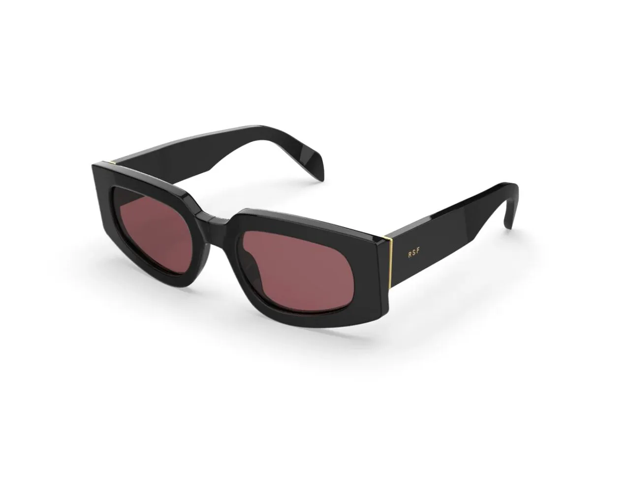 Retrosuperfuture 77Q TETRA FANTOME Occhiali da sole Acetato Nero Rosso Rotonda Normale - immagine 1