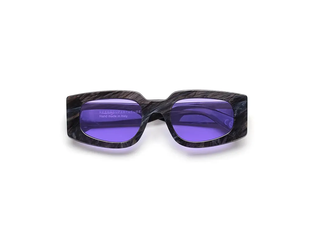 Retrosuperfuture 77Q TETRA FANTOME Occhiali da sole Acetato Nero Rosso Rotonda Normale - immagine 2