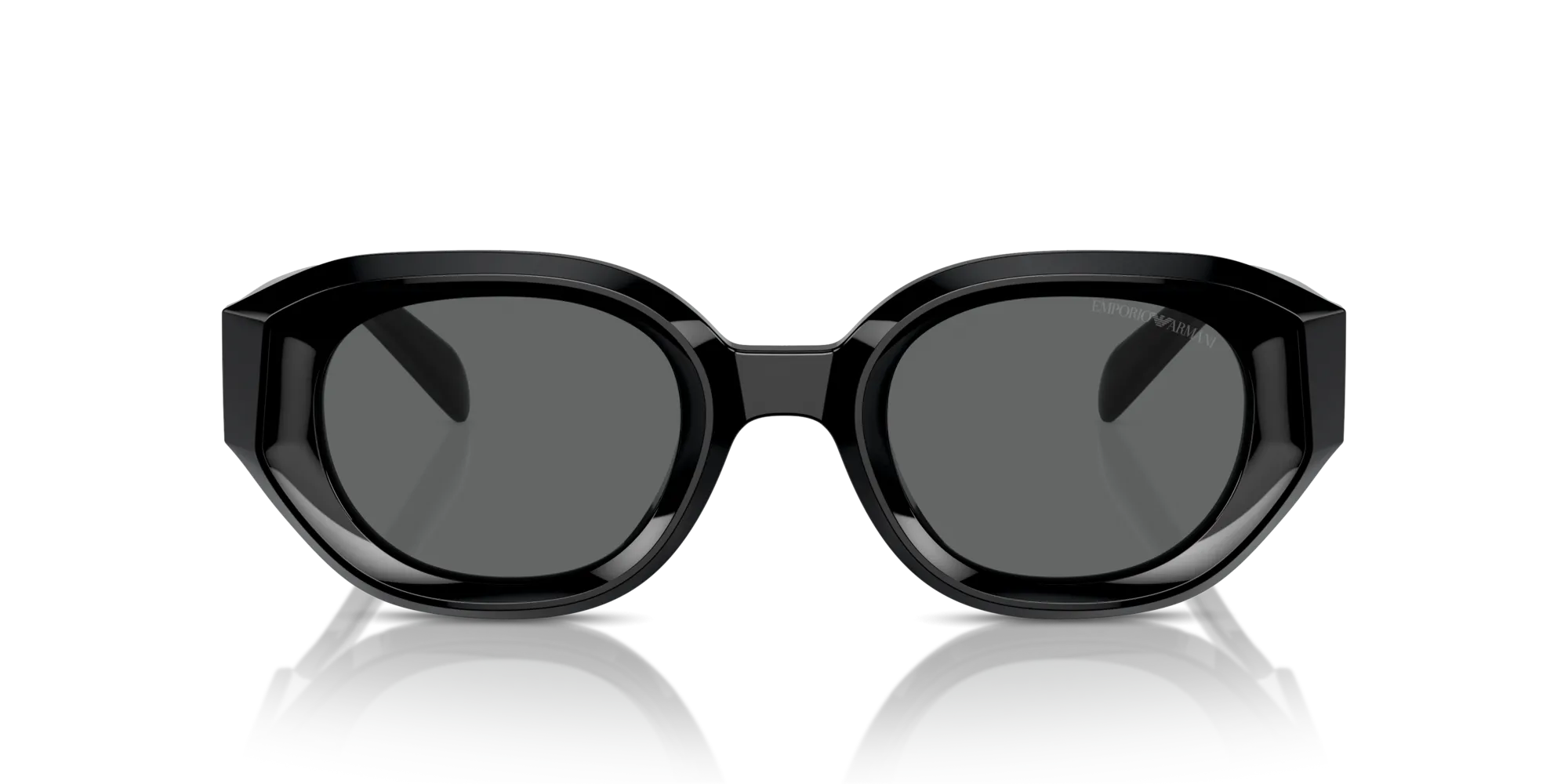 Emporio Armani EA4230U 501787 Occhiali da sole Acetato Nero Grigio Geometrica Normale - immagine 3