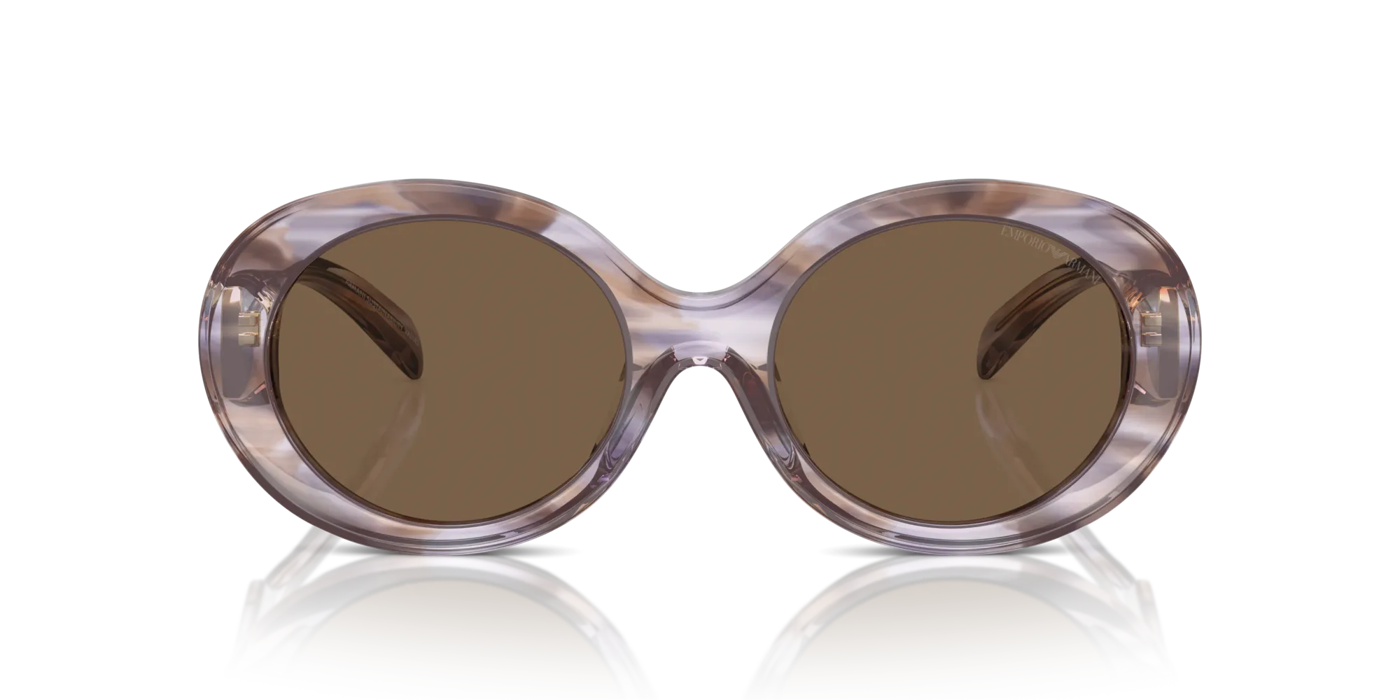 Emporio Armani EA4231U 615673 Occhiali da sole Acetato Tartaruga Marrone Rotonda Normale - immagine 3