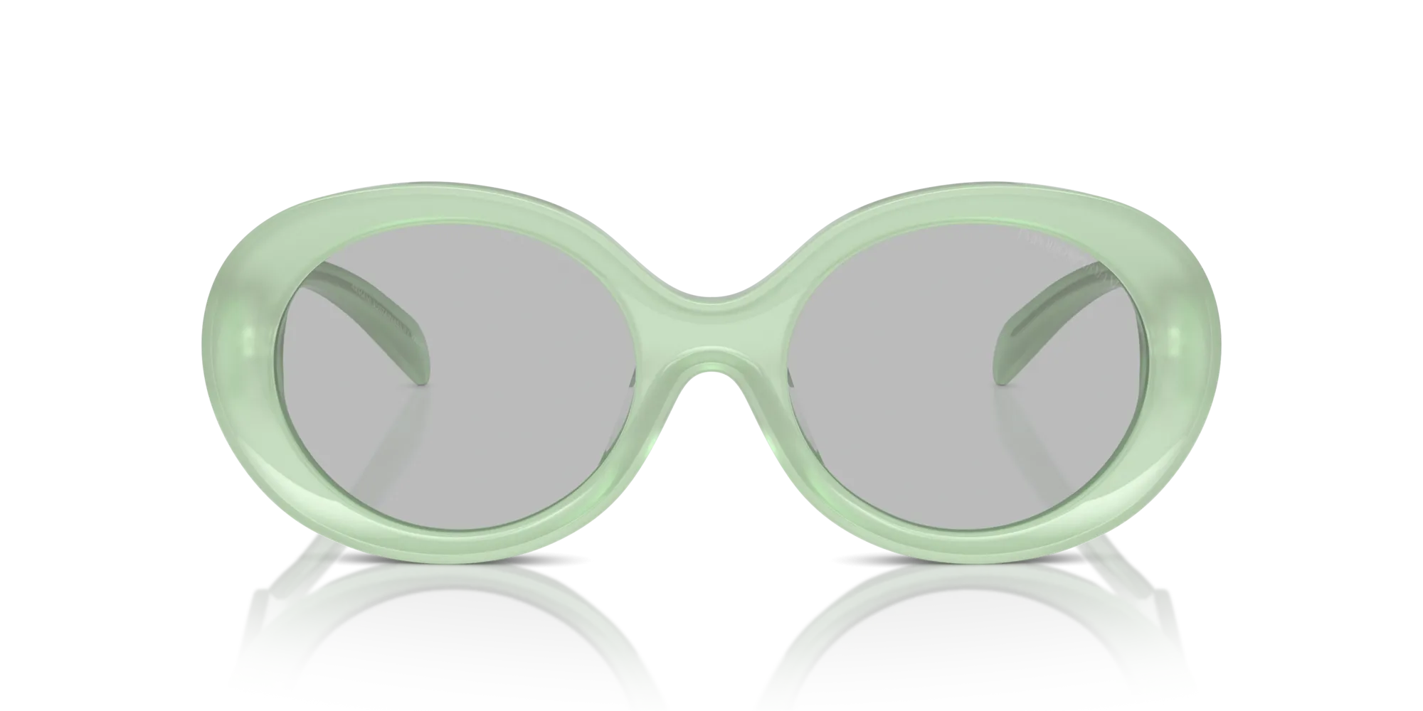 Emporio Armani EA4231U 615487 Occhiali da sole Acetato Verde Grigio Rotonda Normale - immagine 3