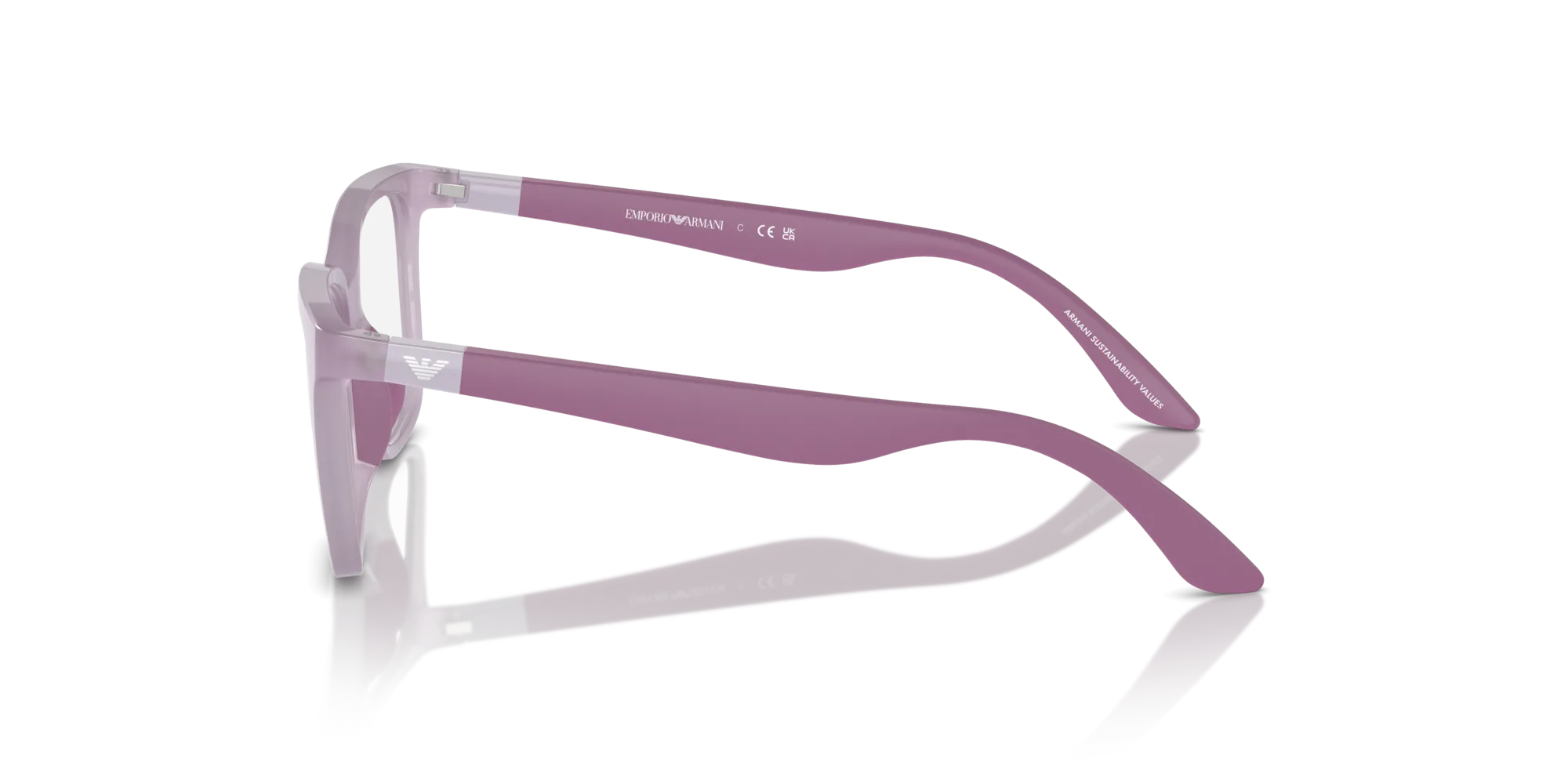 Emporio Armani EK3006 6136 Montature da vista Iniettato Viola Pillow Normale - immagine 4