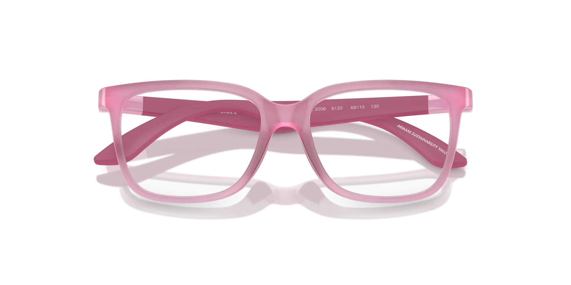 Emporio Armani EK3006 6133 Montature da vista Iniettato Rosa Pillow Normale - immagine 2
