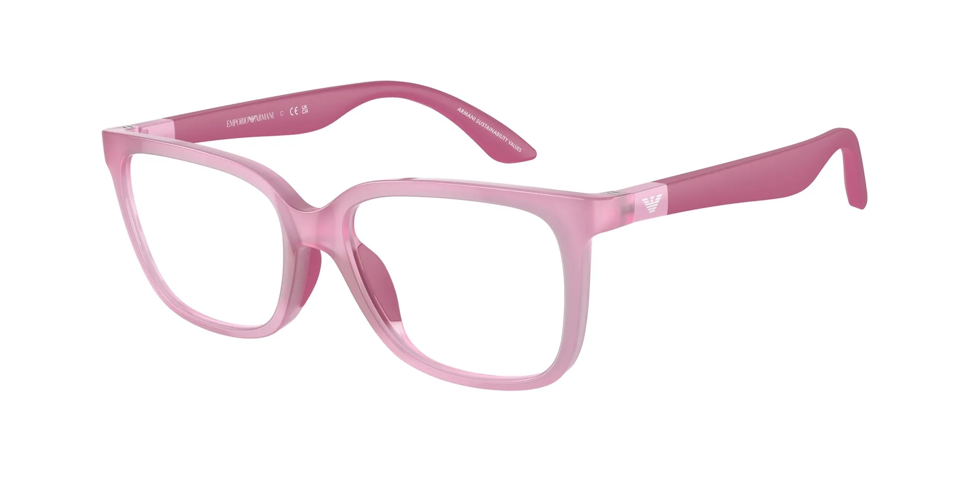 Emporio Armani EK3006 6133 Montature da vista Iniettato Rosa Pillow Normale - immagine 1