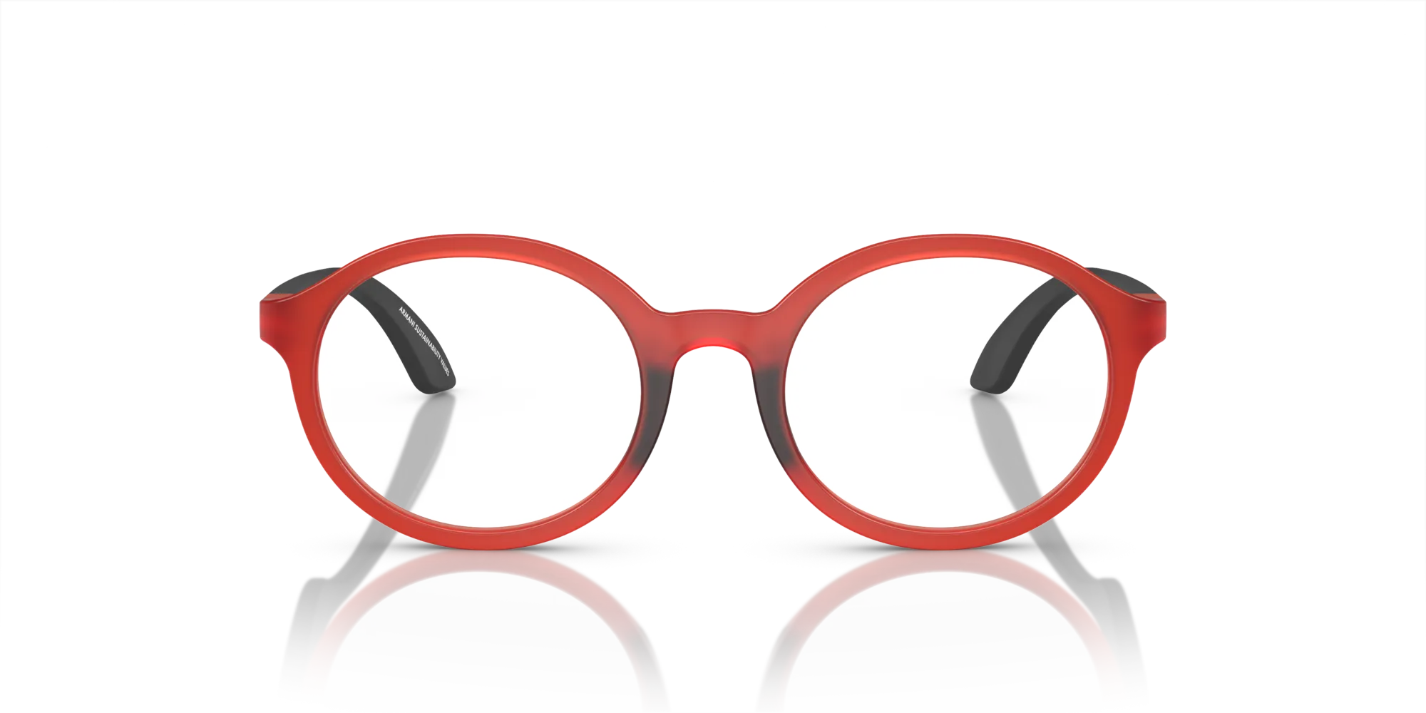 Emporio Armani EK3005 6128 Montature da vista bambino Iniettato Rosso Rotonda Normale - immagine 3