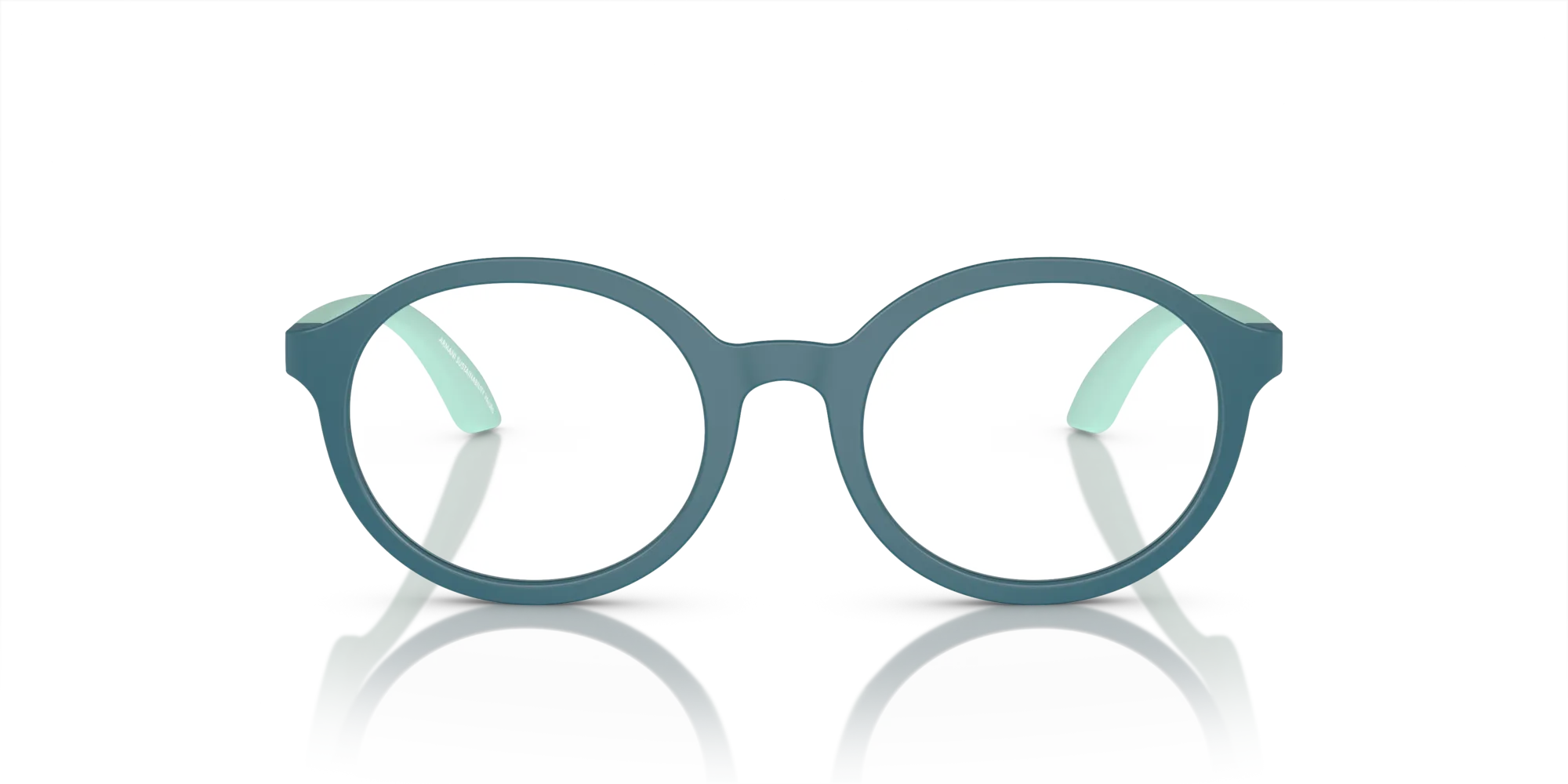Emporio Armani EK3005 6123 Montature da vista bambino Iniettato Verde Trasparente Rotonda Normale - immagine 3