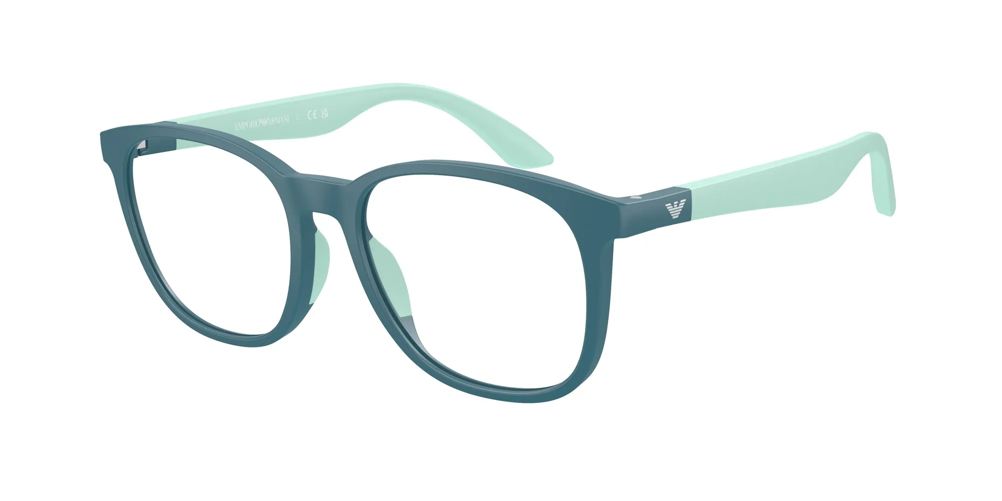 Emporio Armani EK3004 6123 Montature da vista Iniettato Verde Trasparente Pantos Normale - immagine 1
