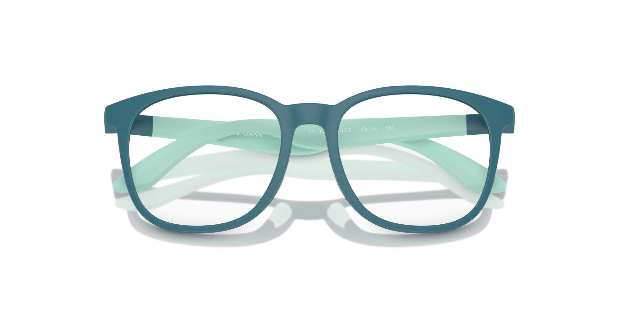 Emporio Armani EK3004 6123 Montature da vista Iniettato Verde Trasparente Pantos Normale - immagine 2