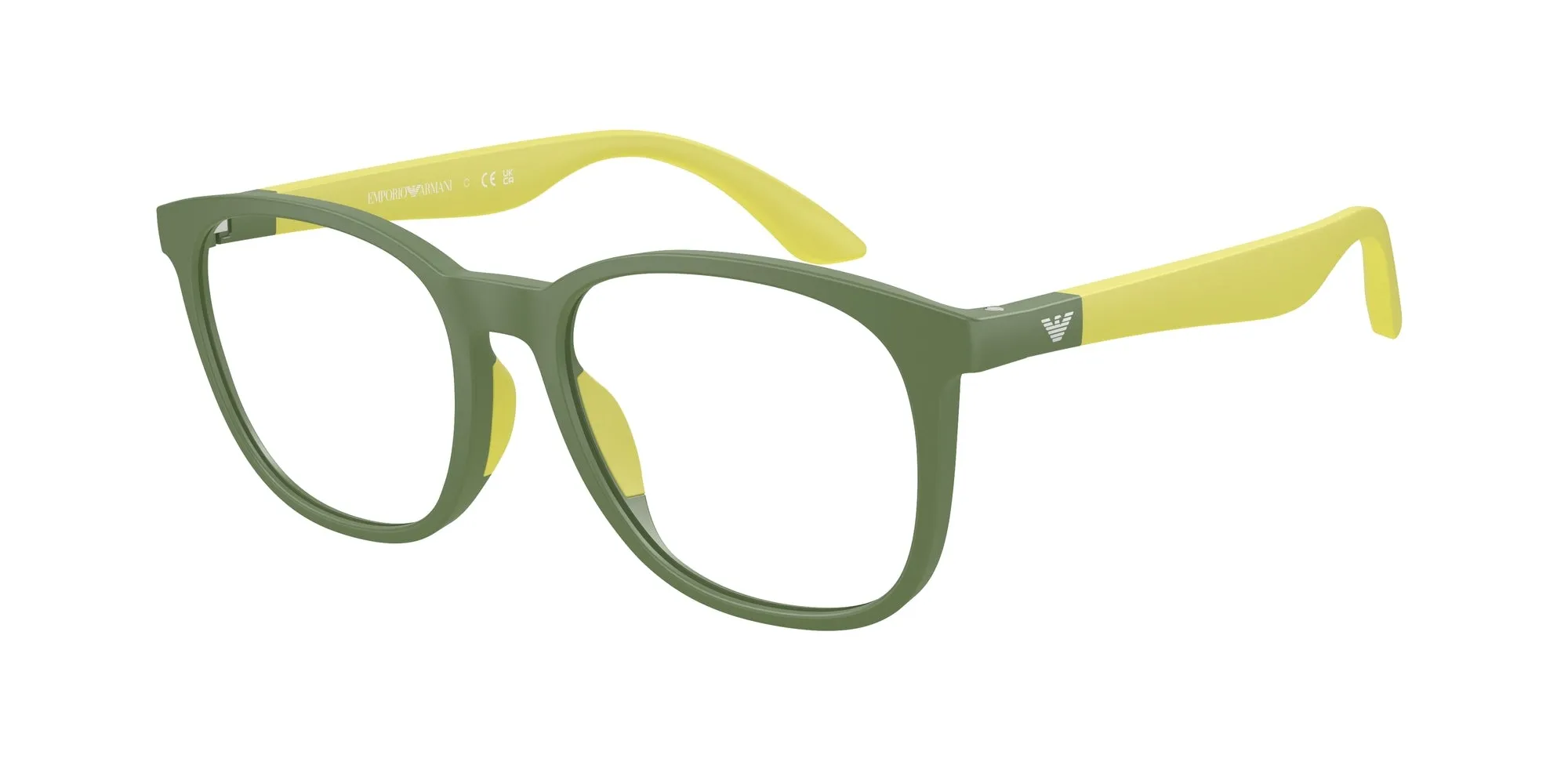 Emporio Armani EK3004 6104 Montature da vista Iniettato Verde Trasparente Pantos Normale - immagine 1