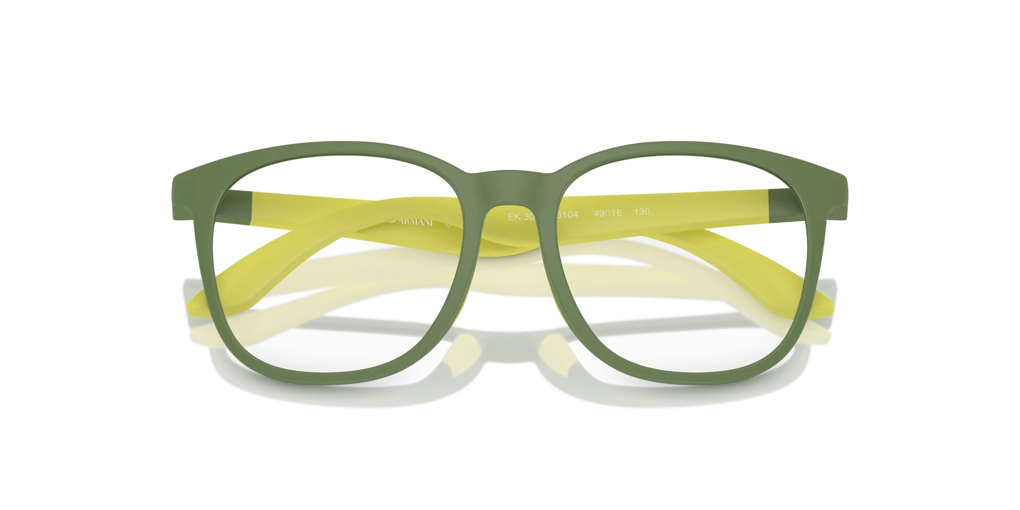 Emporio Armani EK3004 6104 Montature da vista Iniettato Verde Trasparente Pantos Normale - immagine 2