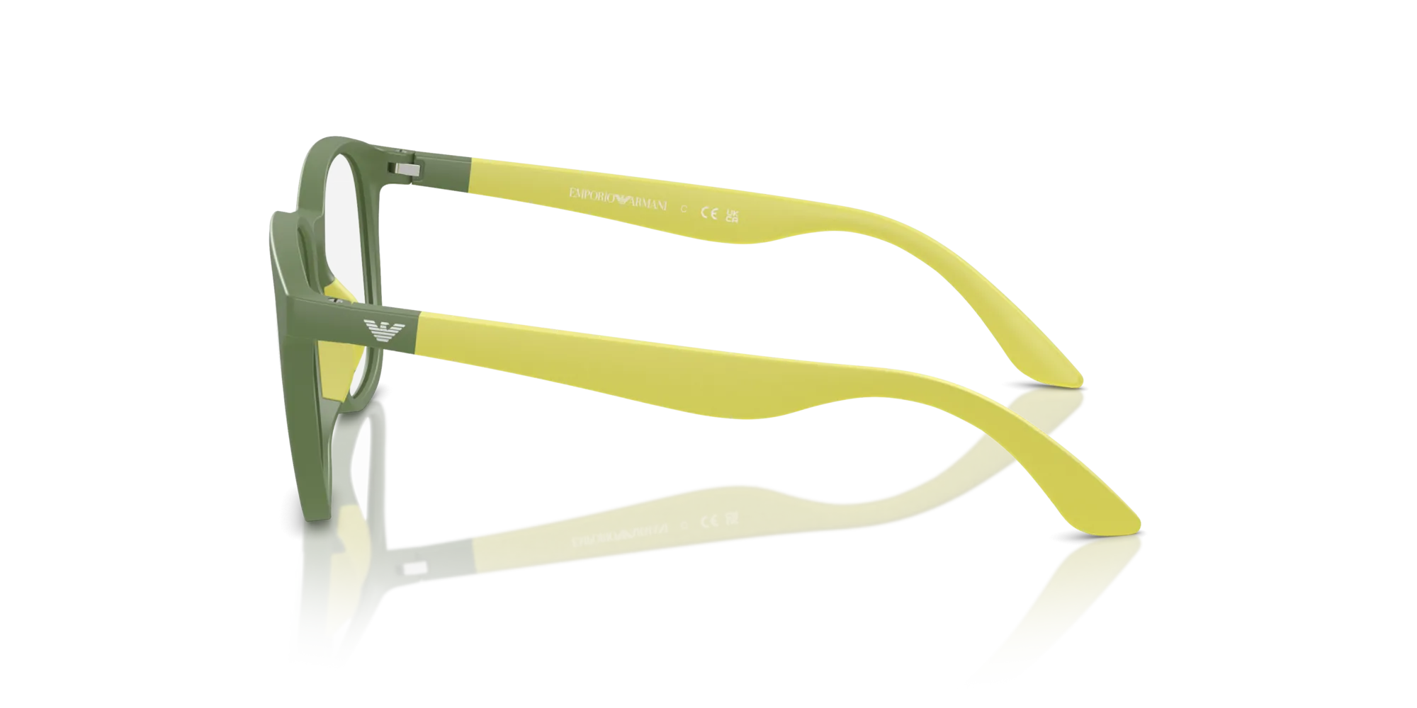 Emporio Armani EK3004 6104 Montature da vista Iniettato Verde Trasparente Pantos Normale - immagine 4