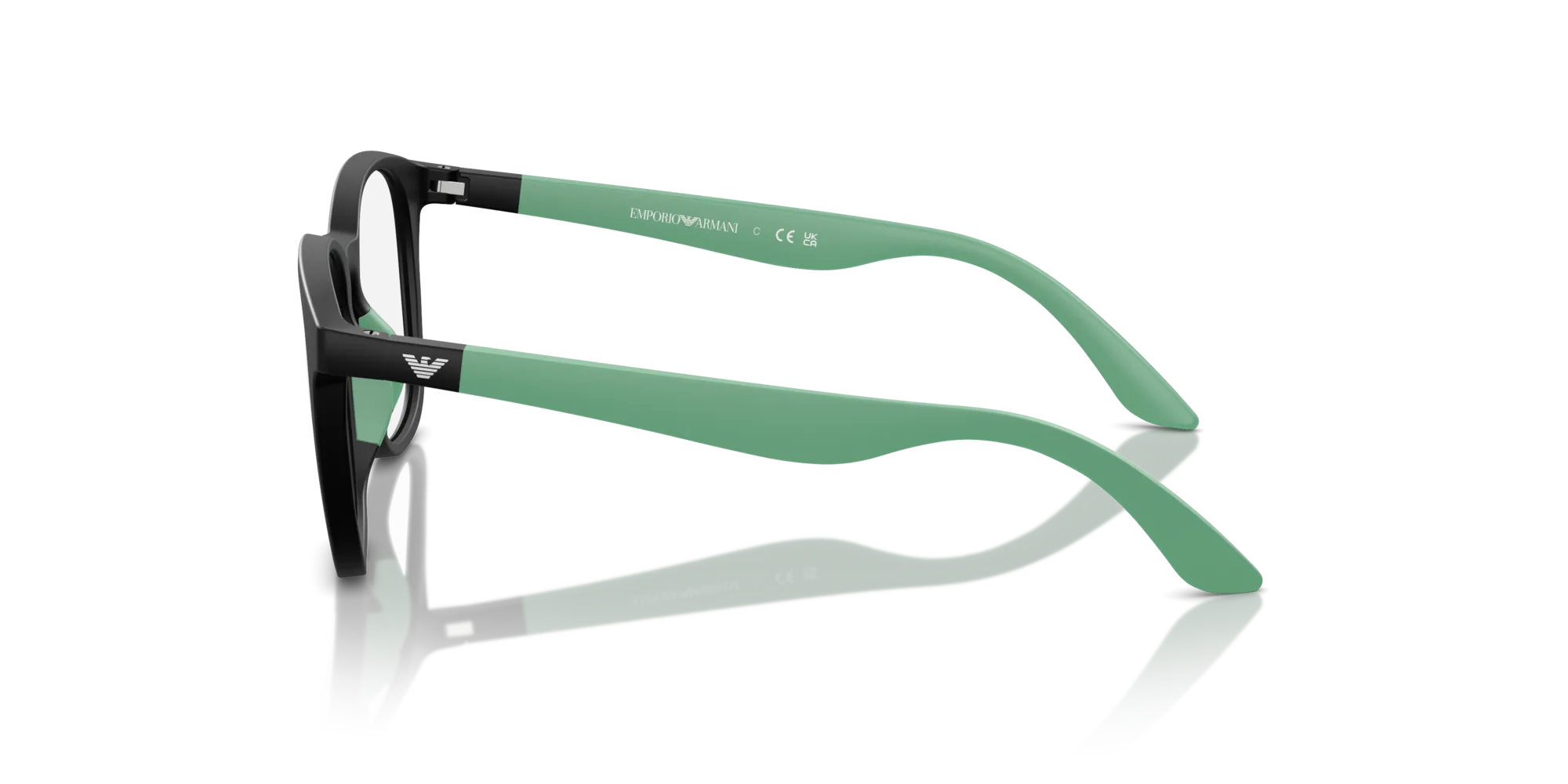 Emporio Armani EK3004 5001 Montature da vista Iniettato Nero Pantos Normale - immagine 4