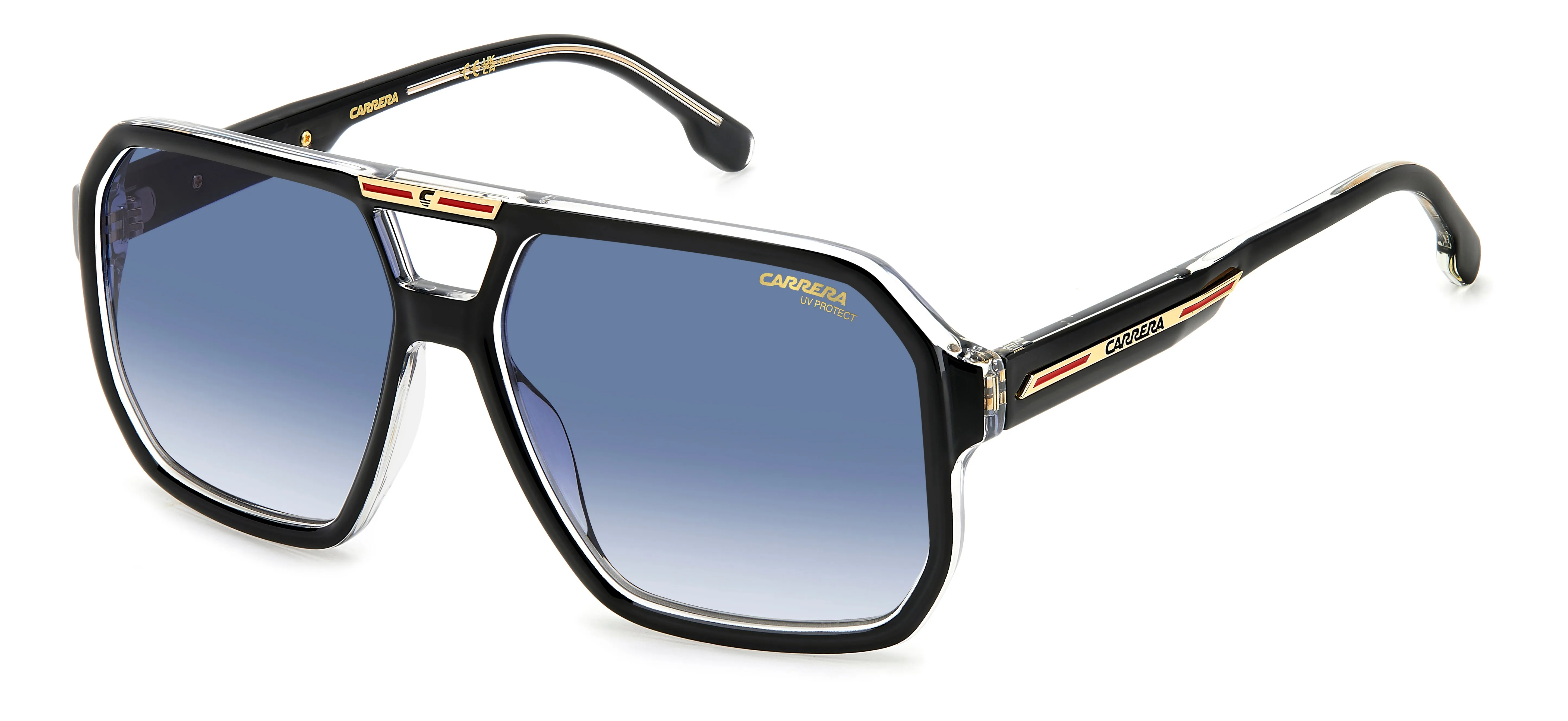 Carrera VICTORY C 01/S EI7/8 Occhiali da sole Bio Poliammide Blu Squadrata Normale Sfumato - immagine 1