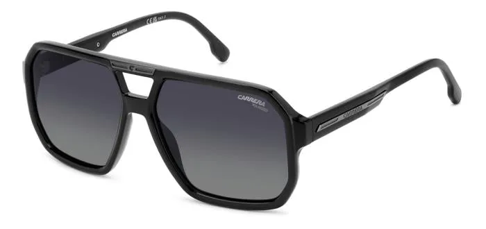 Carrera VICTORY C 01/S 807/WJ Occhiali da sole Bio Poliammide Nero Grigio Squadrata Polarizzata Sfumato - immagine 1