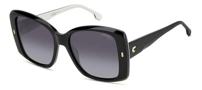Carrera CARRERA 3030/S 80S/WJ Occhiali da sole Acetato Nero Grigio Squadrata Polarizzata Sfumato - immagine 1