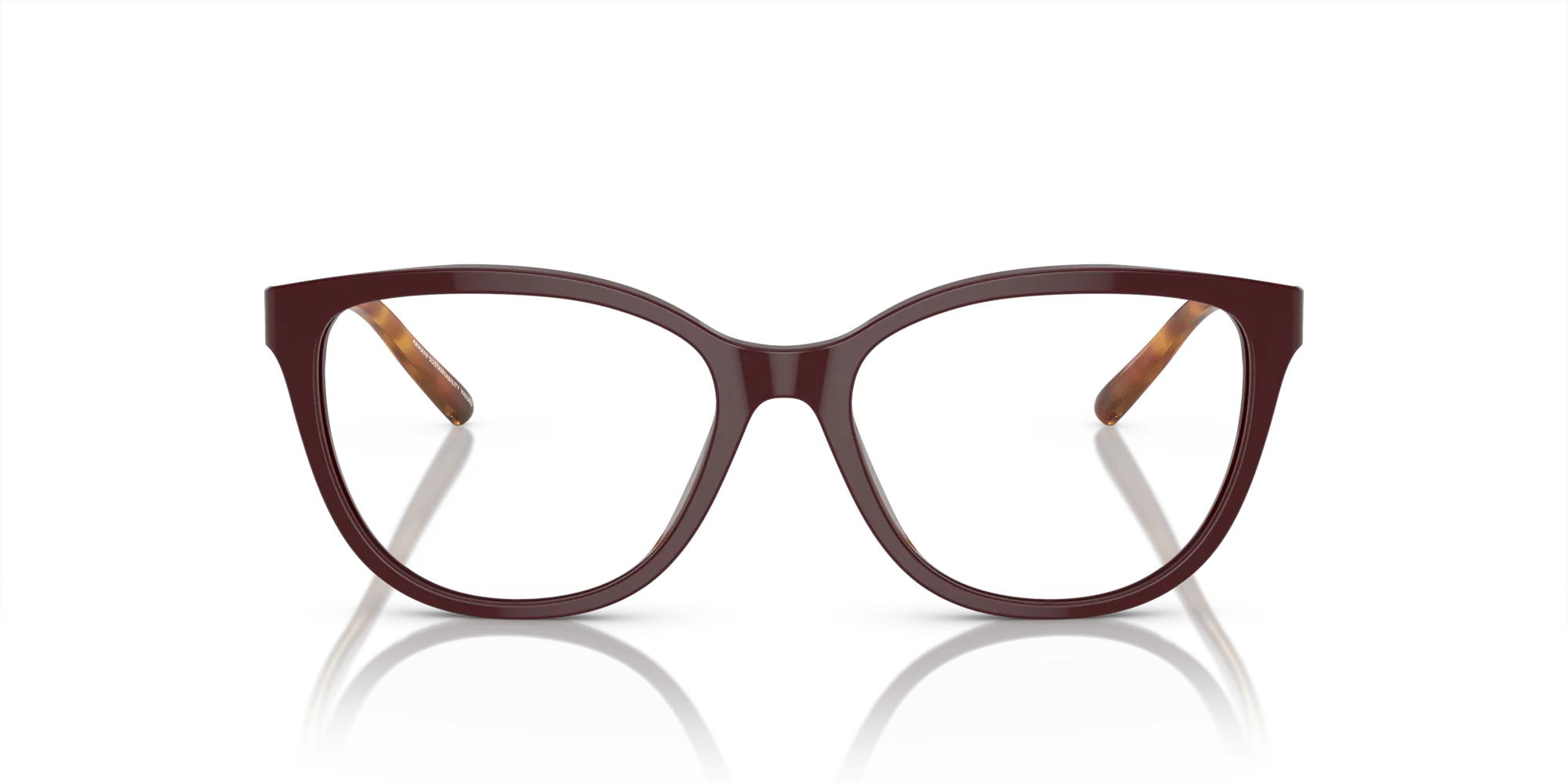 Emporio Armani EA3190 5577 Montature da vista Acetato Rosso Trasparente Pillow Normale - immagine 3