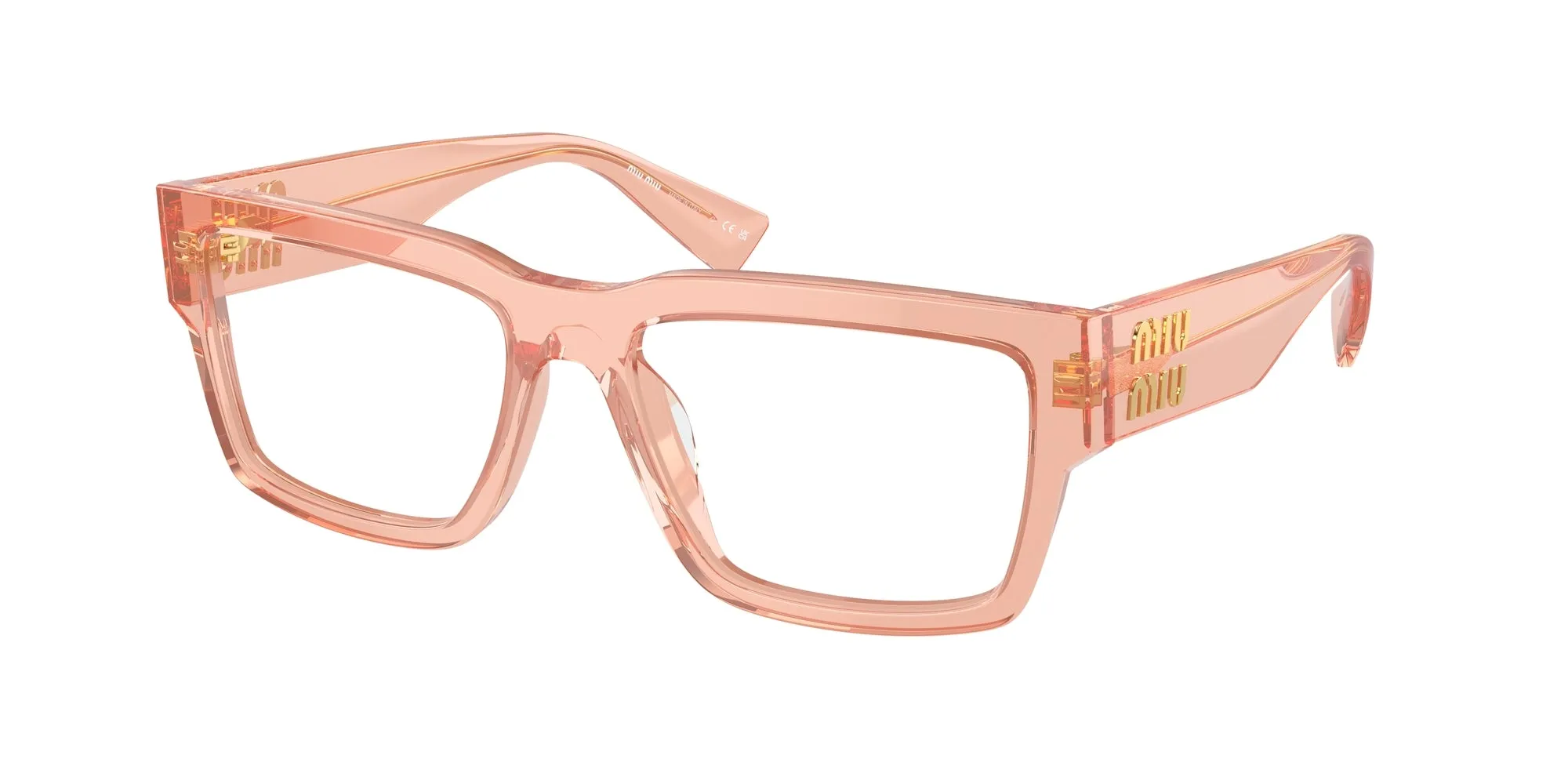Miu Miu MU 02XV 13T1O1 Montature da vista Acetato Rosa Trasparente Squadrata Normale - immagine 1