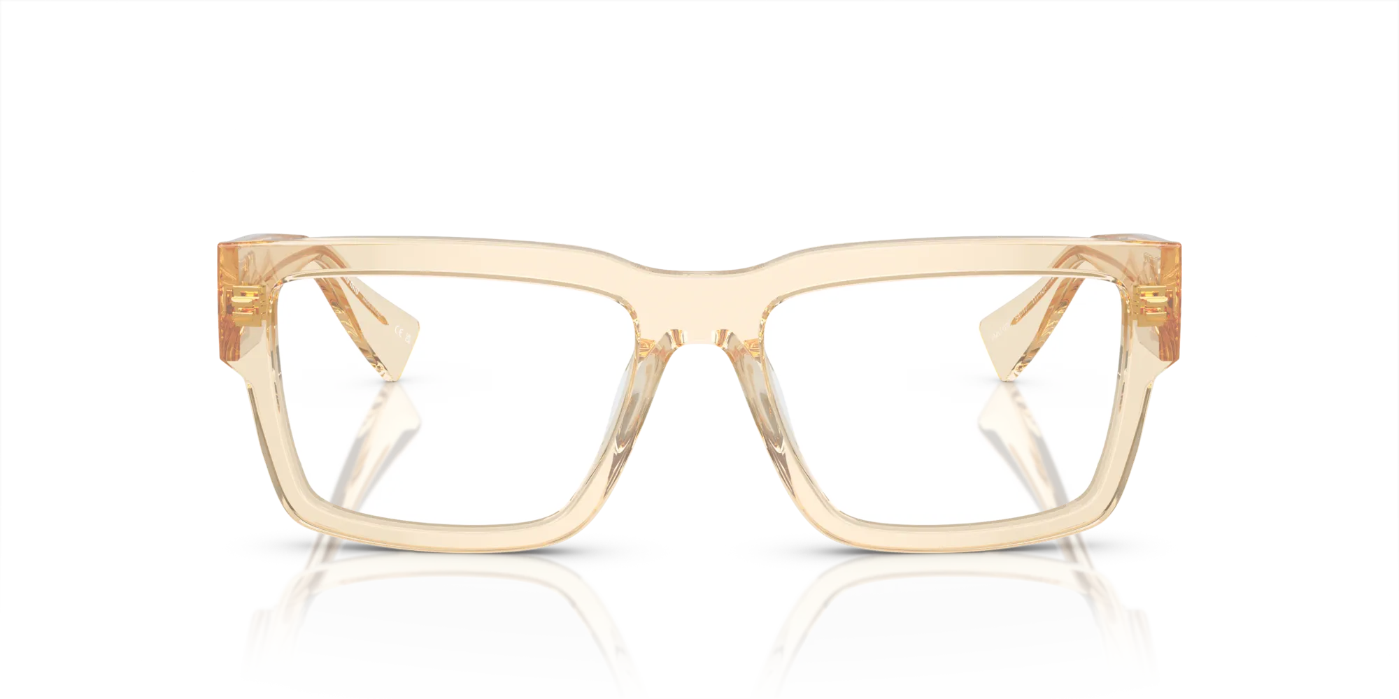 Miu Miu MU 02XV 11T1O1 Montature da vista Acetato Marrone Trasparente Squadrata Normale - immagine 3