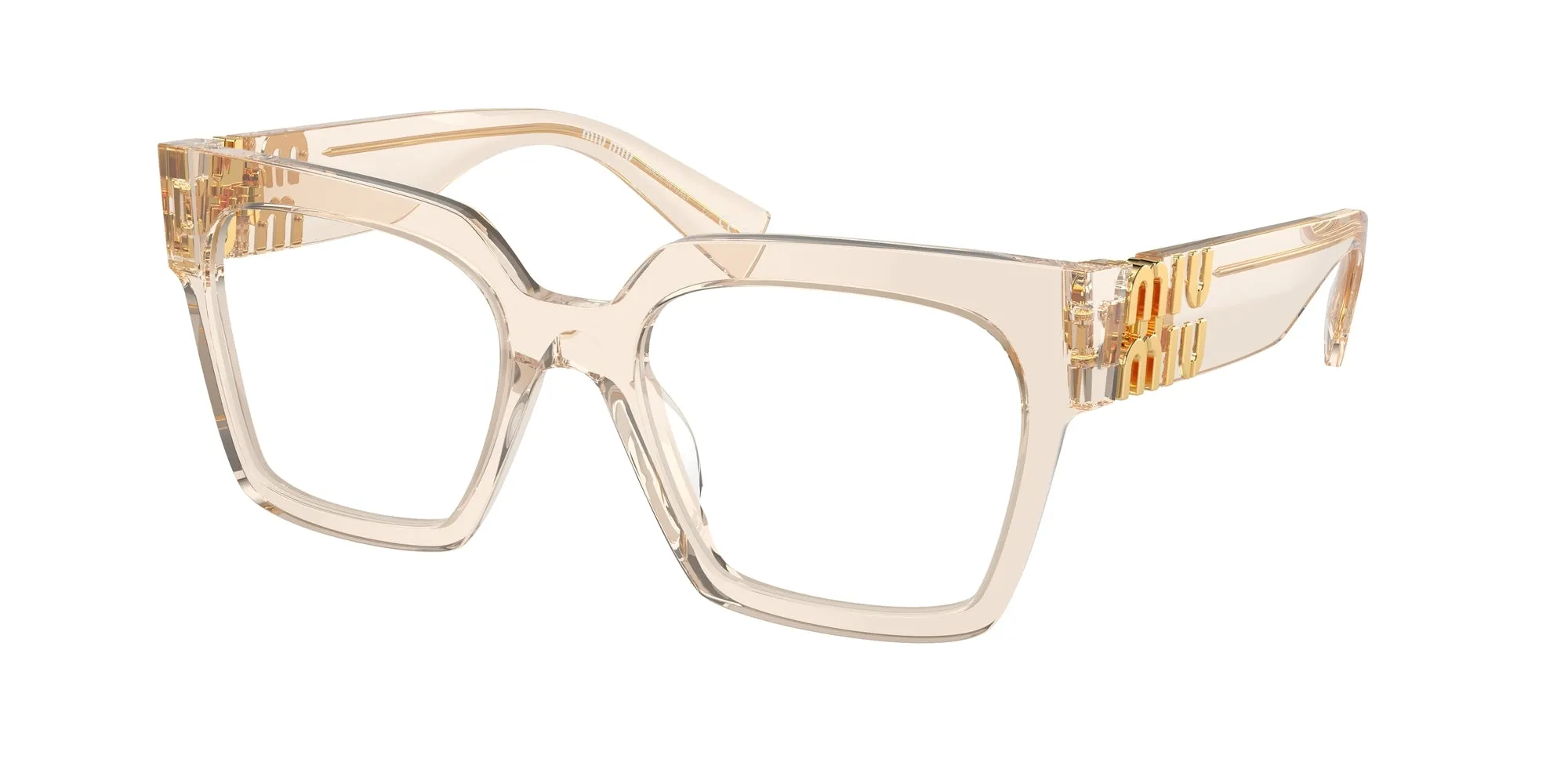 Miu Miu MU 04UV 11T1O1 Montature da vista Acetato Marrone Squadrata Normale - immagine 1