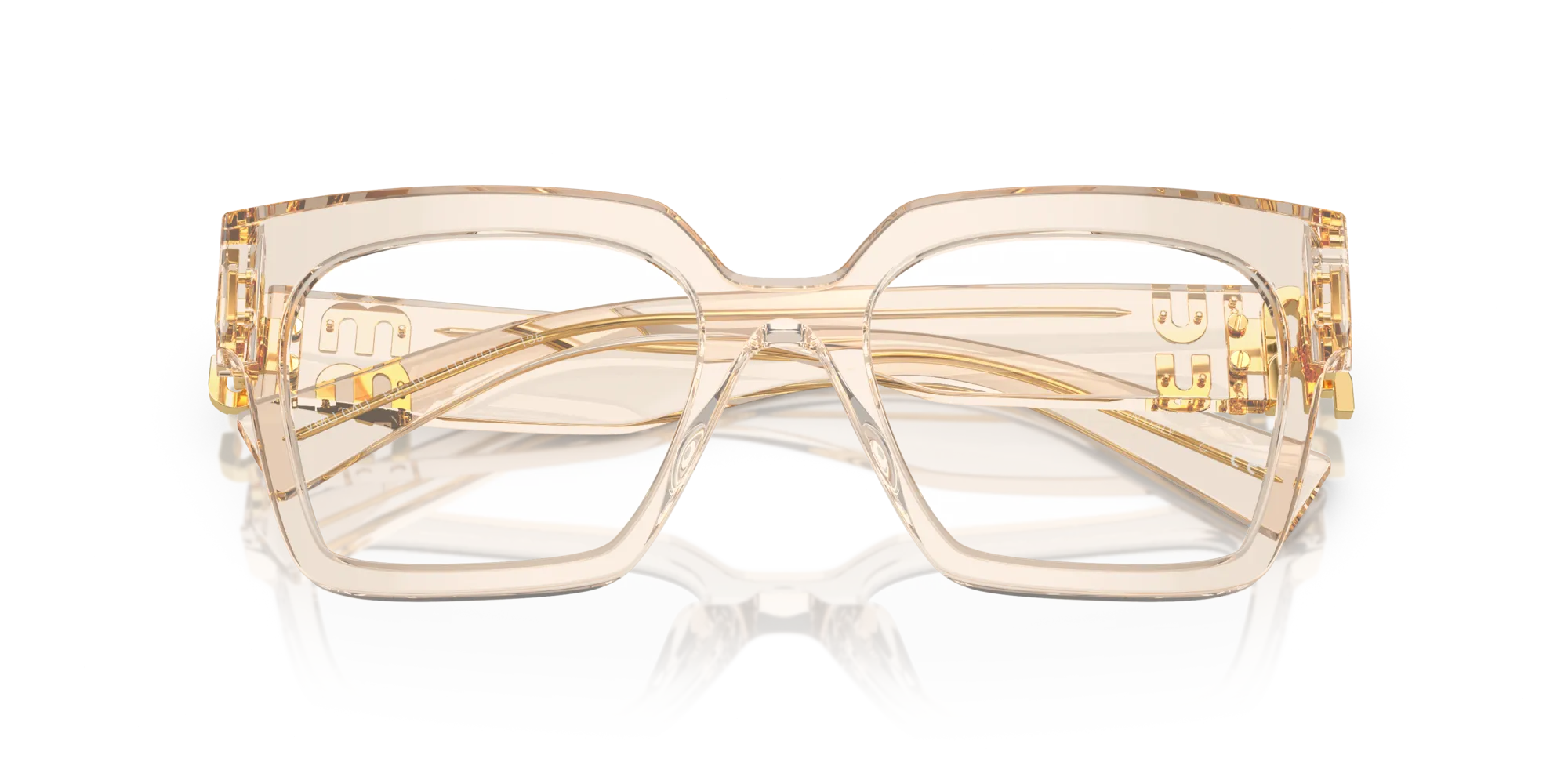 Miu Miu MU 04UV 11T1O1 Montature da vista Acetato Marrone Squadrata Normale - immagine 2