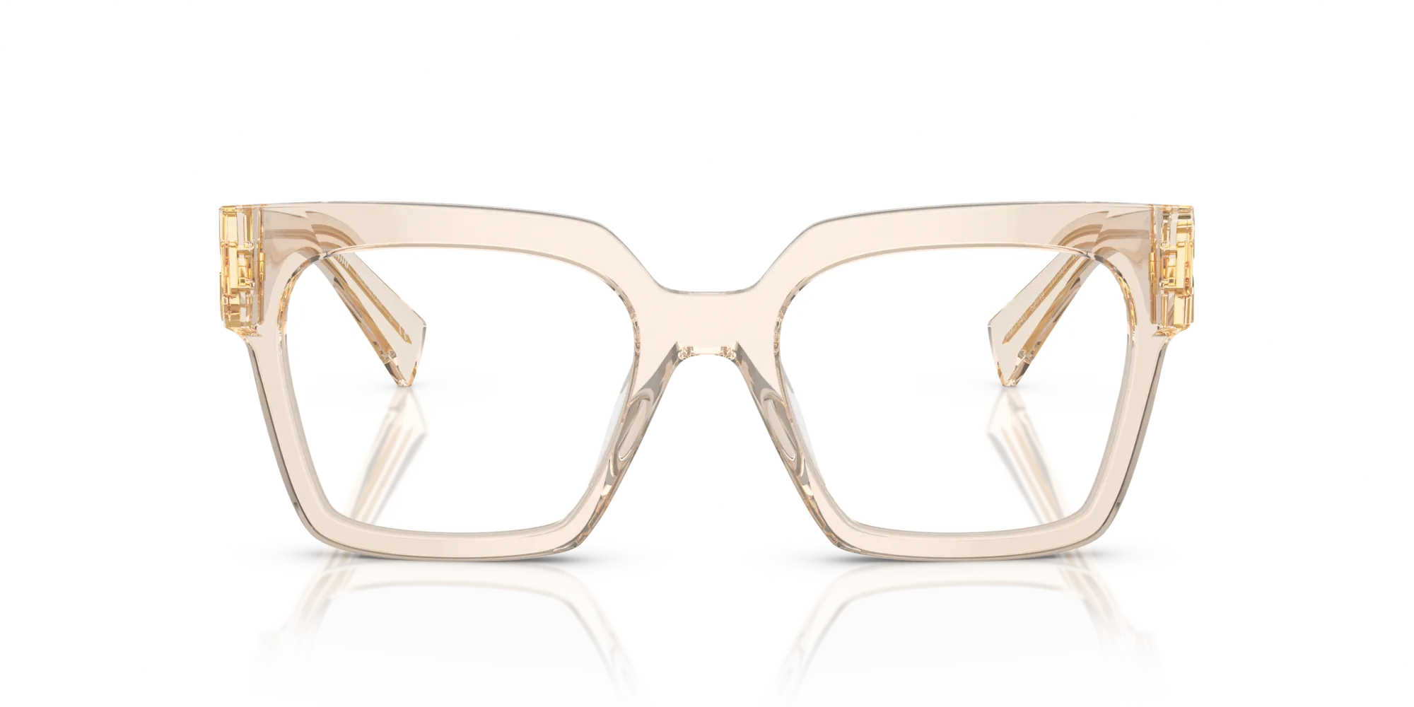 Miu Miu MU 04UV 11T1O1 Montature da vista Acetato Marrone Squadrata Normale - immagine 3