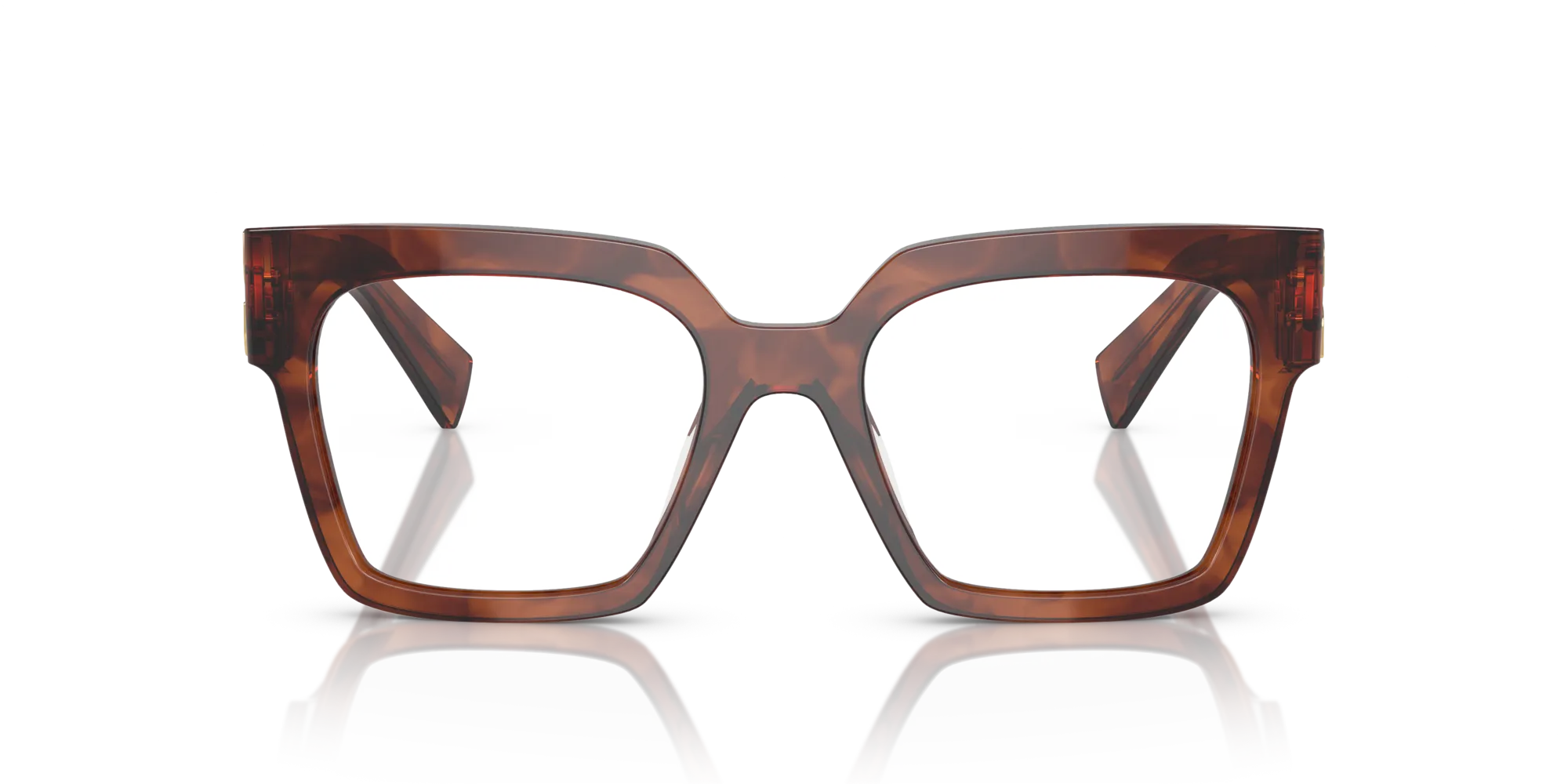 Miu Miu MU 04UV 11Q1O1 Montature da vista Acetato Marrone Squadrata Normale - immagine 3