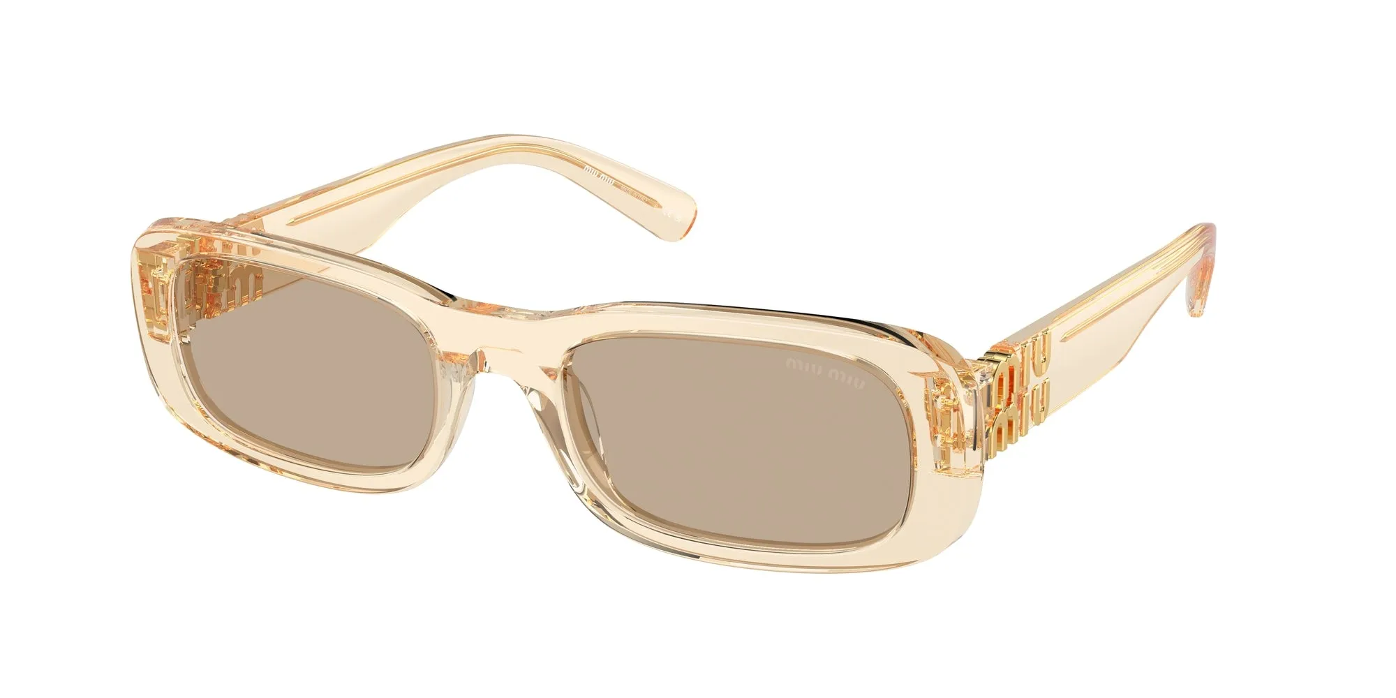Miu Miu MU 08ZS 11T40F Occhiali da sole Acetato Marrone Marrone Squadrata Normale - immagine 1