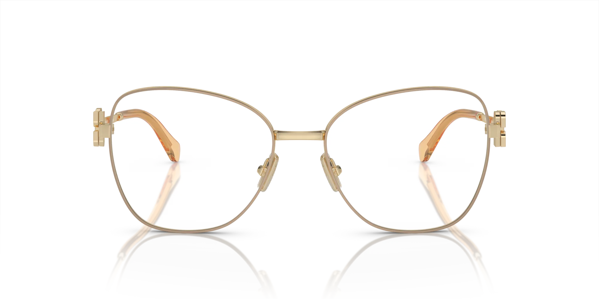 Miu Miu MU 50XV 14M1O1 Montature da vista Metallo Beige Trasparente Pilot Normale - immagine 3