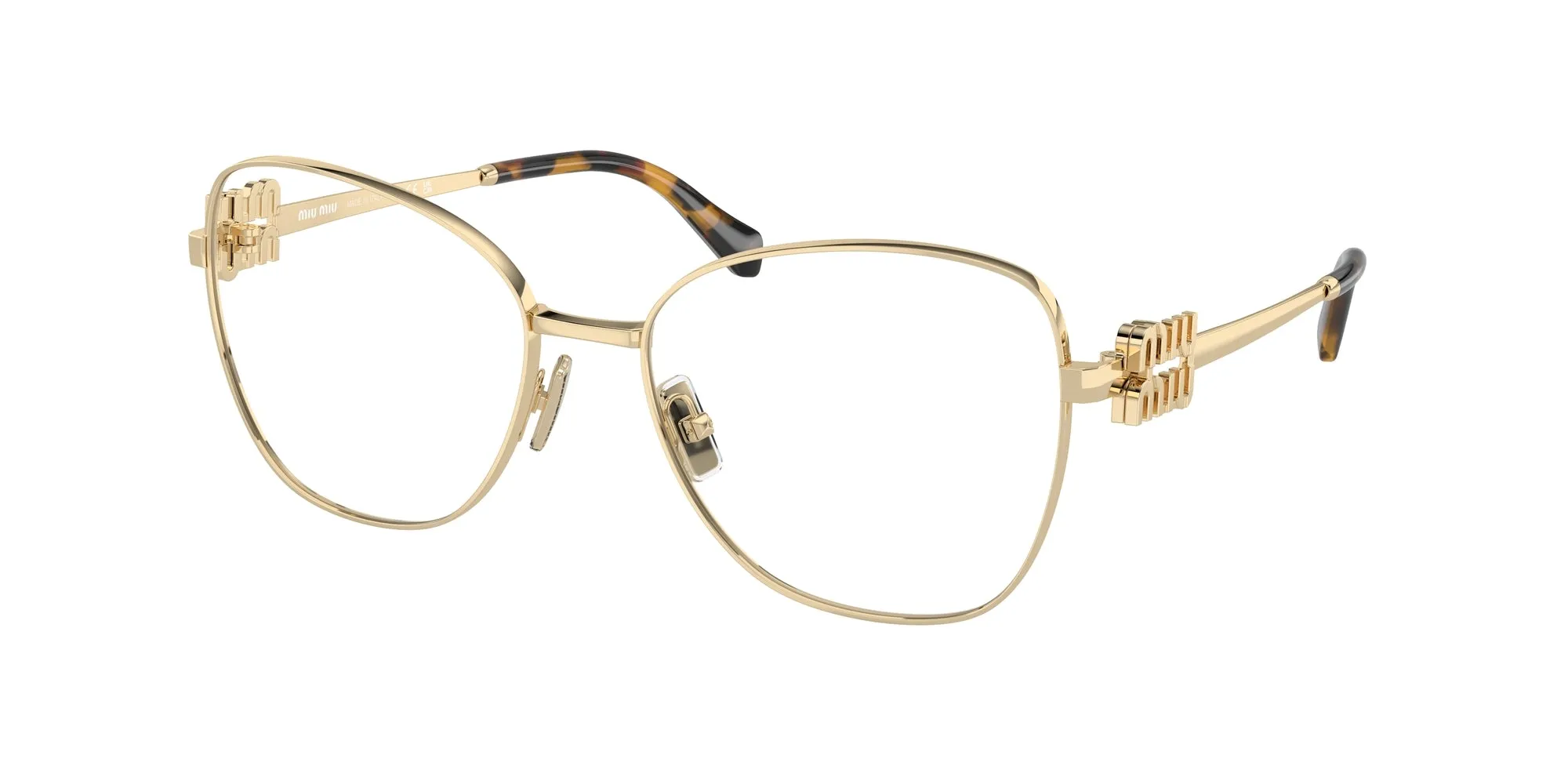 Miu Miu MU 50XV ZVN1O1 Montature da vista Metallo Oro Pilot Normale - immagine 1
