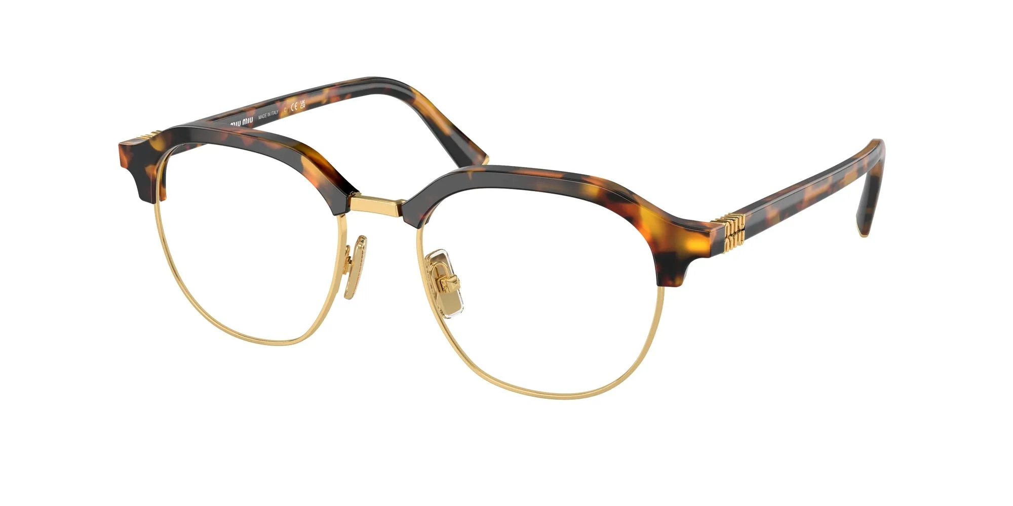 Miu Miu MU 10XV VAU1O1 Montature da vista Acetato Tartaruga Pantos Normale - immagine 1