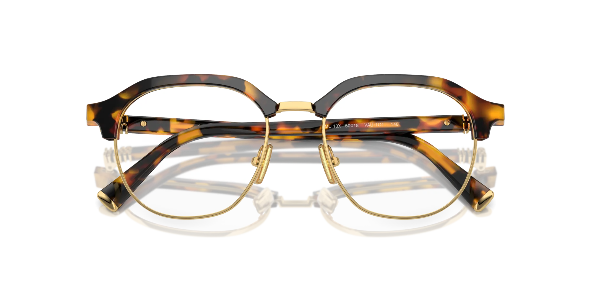 Miu Miu MU 10XV VAU1O1 Montature da vista Acetato Tartaruga Pantos Normale - immagine 2