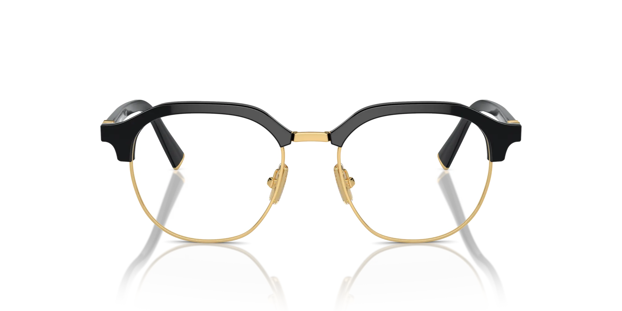 Miu Miu MU 10XV 16K1O1 Montature da vista Acetato Nero Trasparente Pantos Normale - immagine 3
