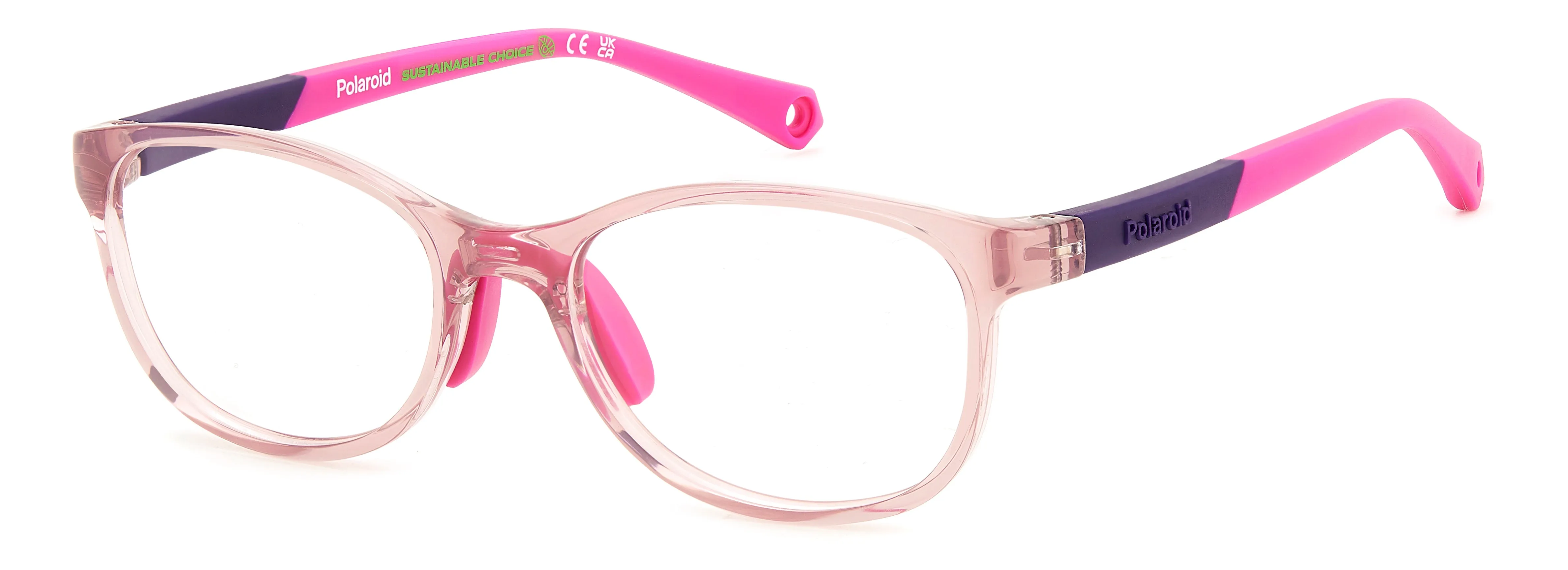 Polaroid PLD D834 35J Montature da vista bambino Plastica Rosa Squadrata - immagine 1