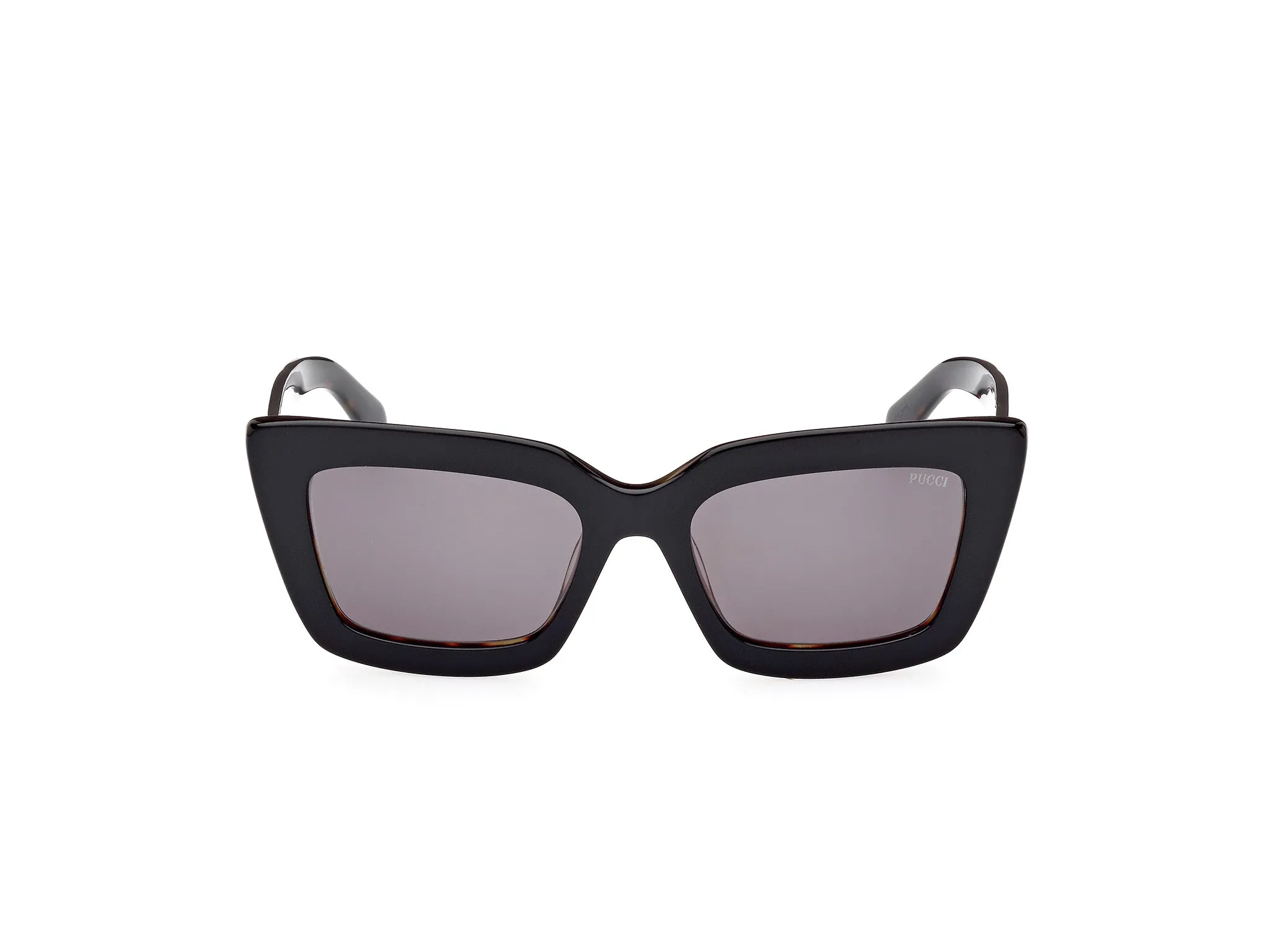 Emilio Pucci EP0202 01A Occhiali da sole Acetato Nero Grigio Squadrata Normale - immagine 3