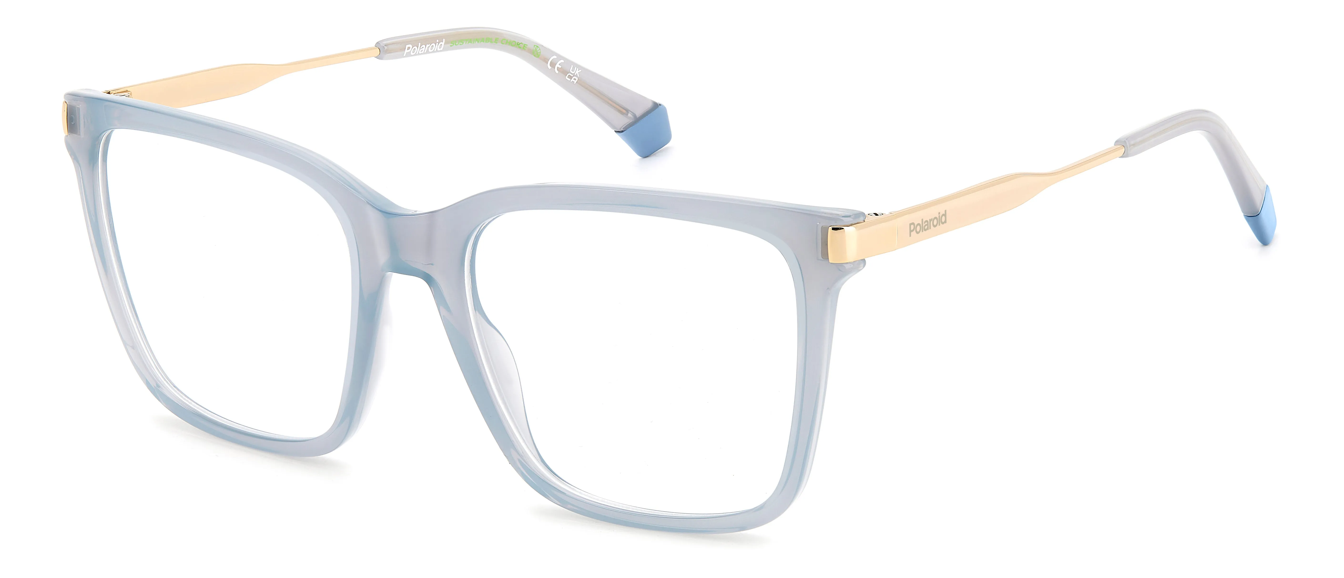 Polaroid PLD D528 MVU Montature da vista Plastica Azzurro Squadrata - immagine 1